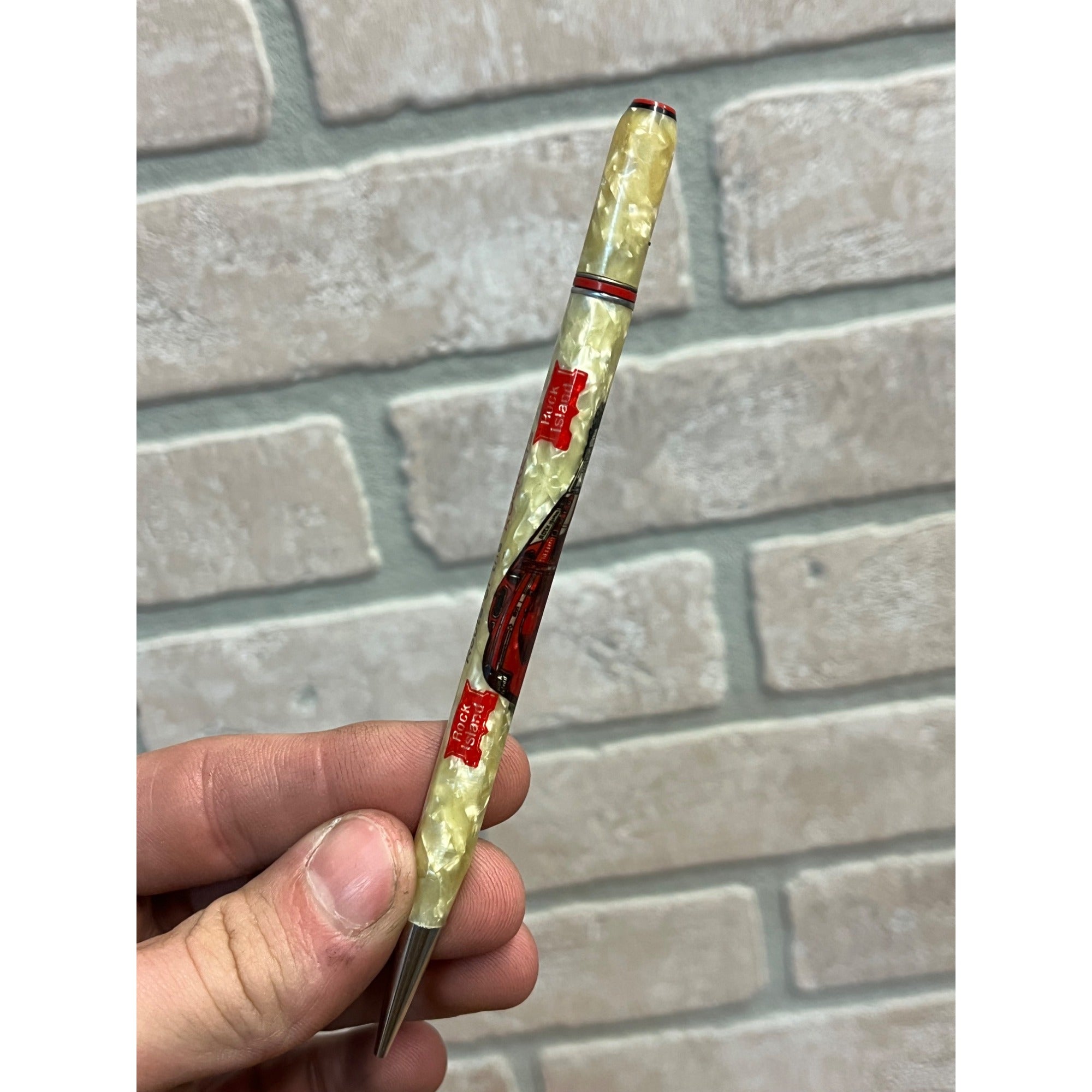 Vintage Rock Island Railroad Route of Rockets Advertising Mechanical Pencil