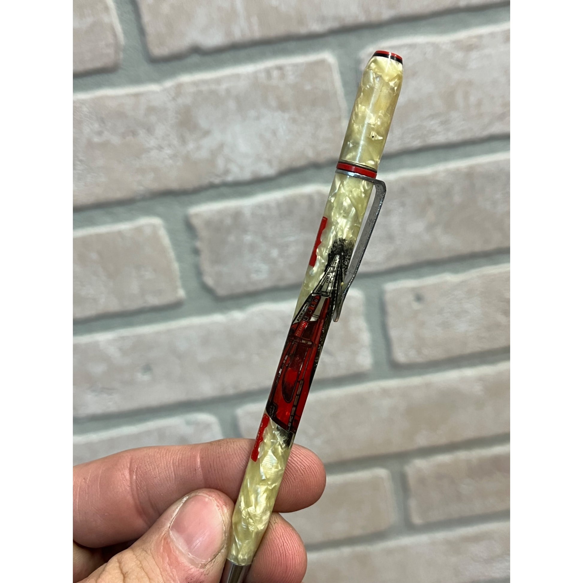 Vintage Rock Island Railroad Route of Rockets Advertising Mechanical Pencil