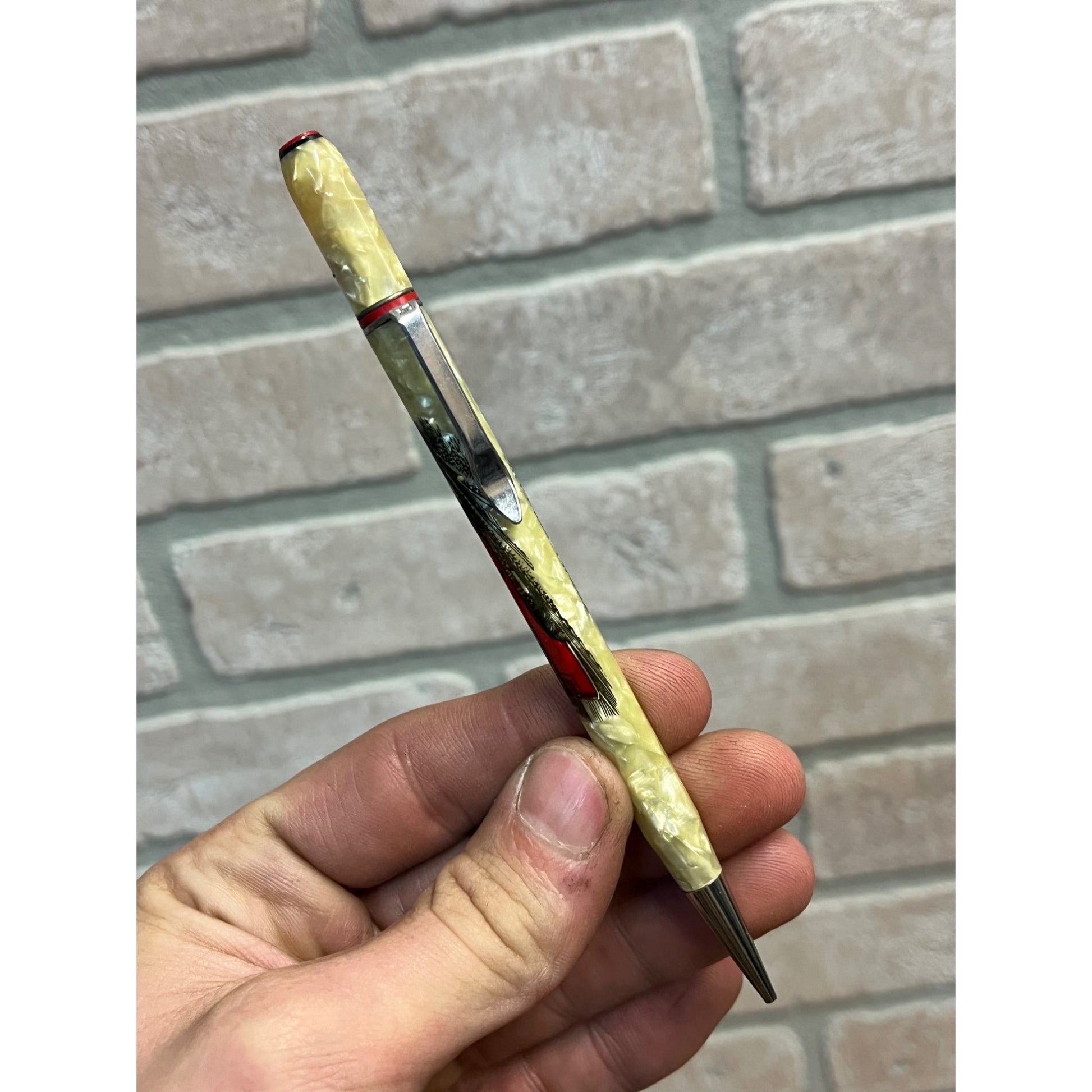 Vintage Rock Island Railroad Route of Rockets Advertising Mechanical Pencil