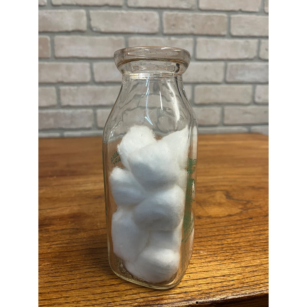 Vintage Schroeder Dairy West Bend Wis PINT Milk Bottle WI Wisconsin