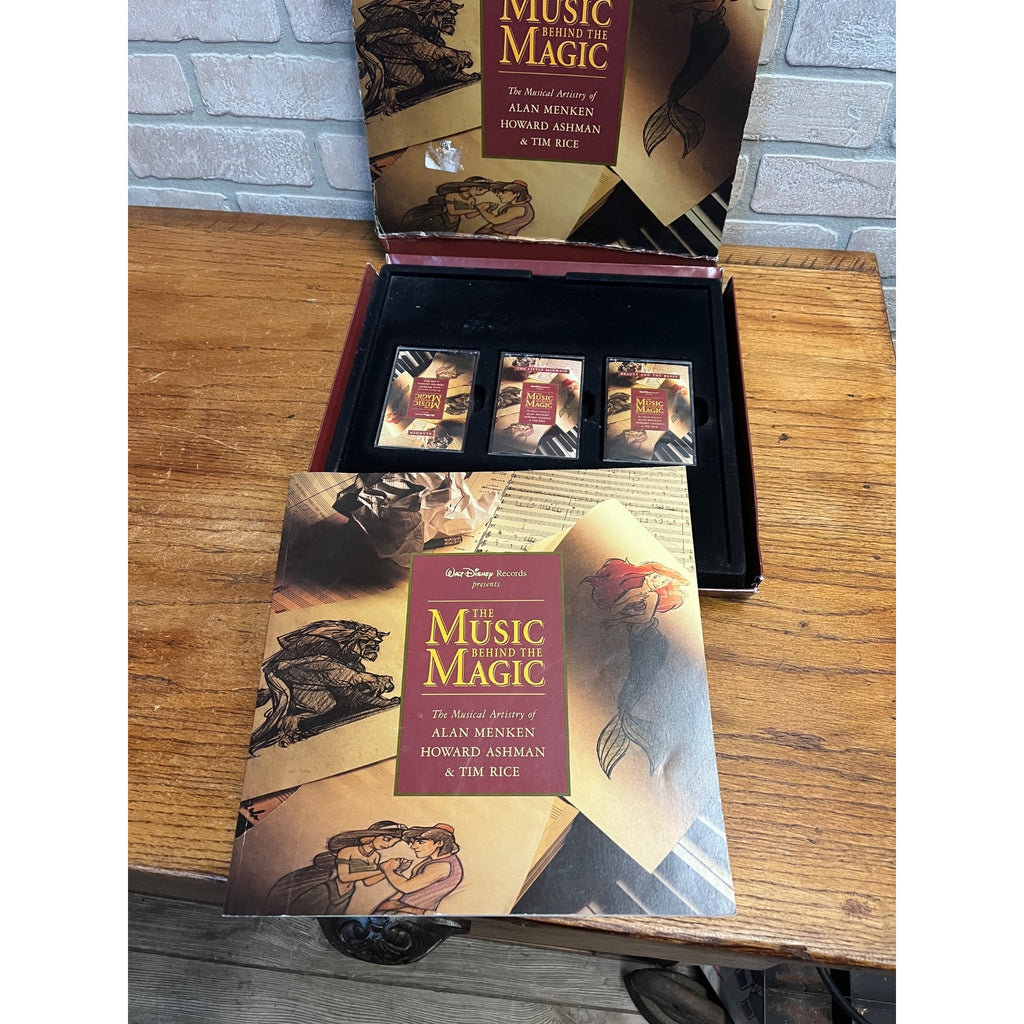 Walt Disney The Music Behind The Magic Menken Ashman & Rice Cassette Box Set