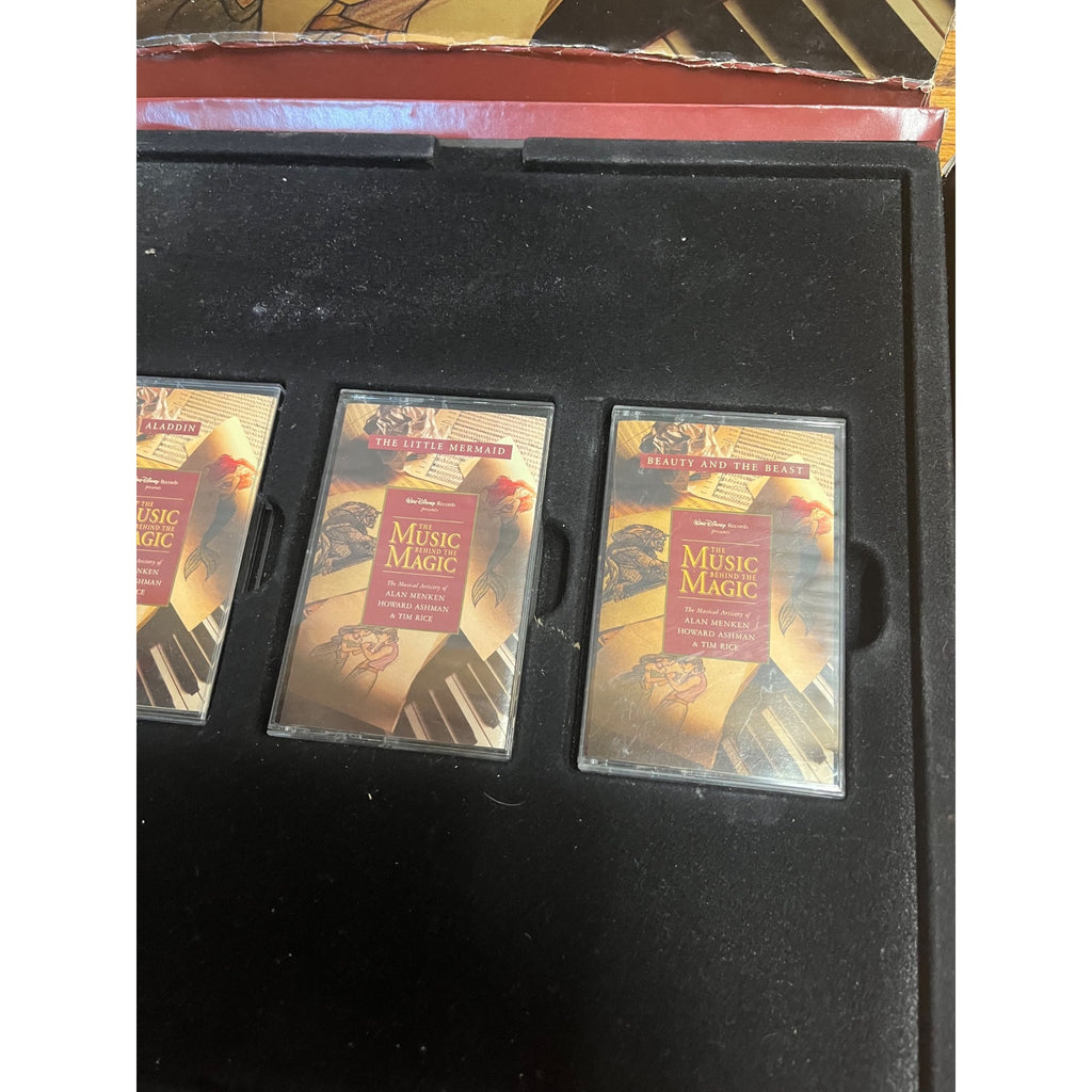 Walt Disney The Music Behind The Magic Menken Ashman & Rice Cassette Box Set