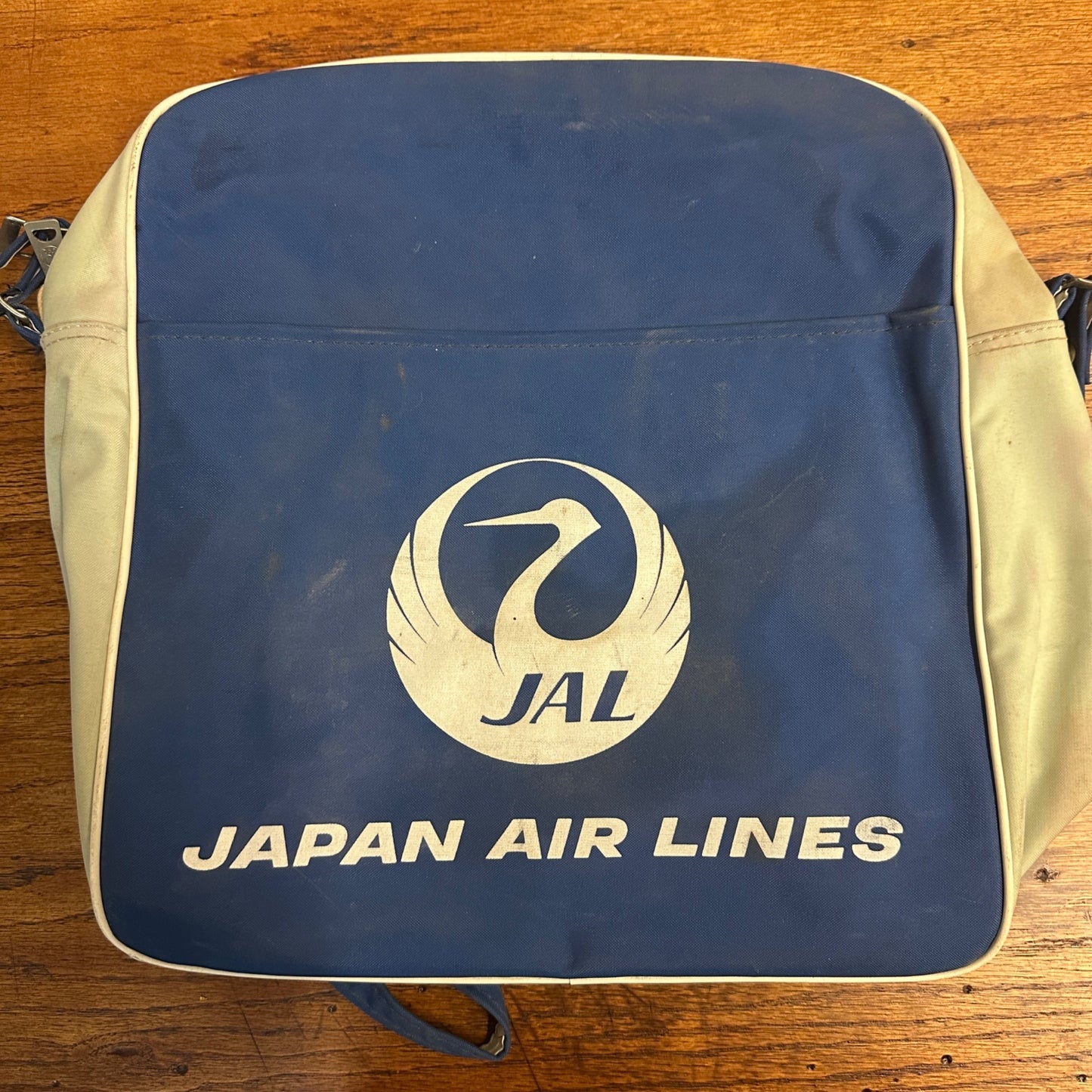 Vintage 1960's Japan Airlines Travel Tote Bag  Used