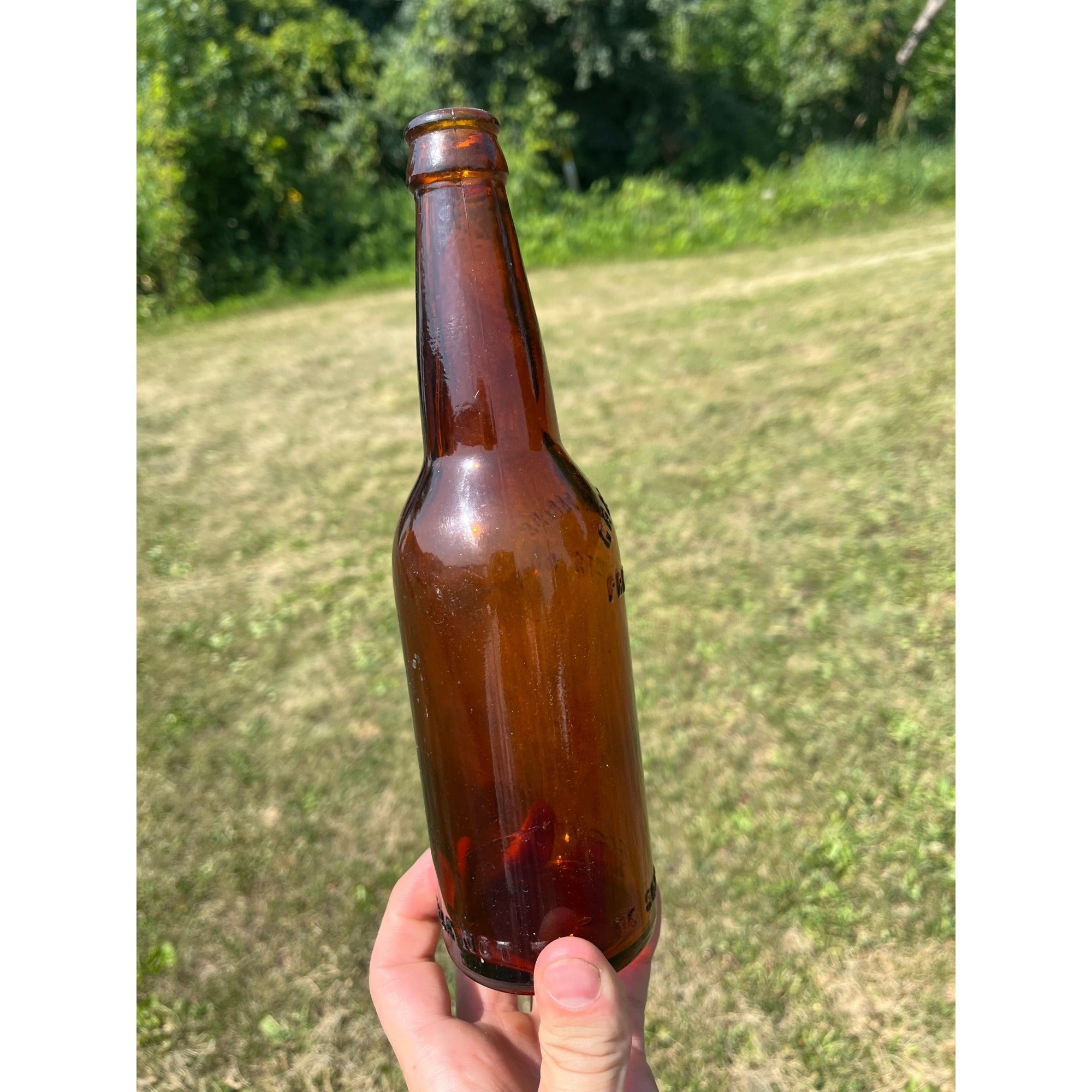 Vintage Grand Rapids Products Co. Amber Beer Bottle Michigan MI Mich.
