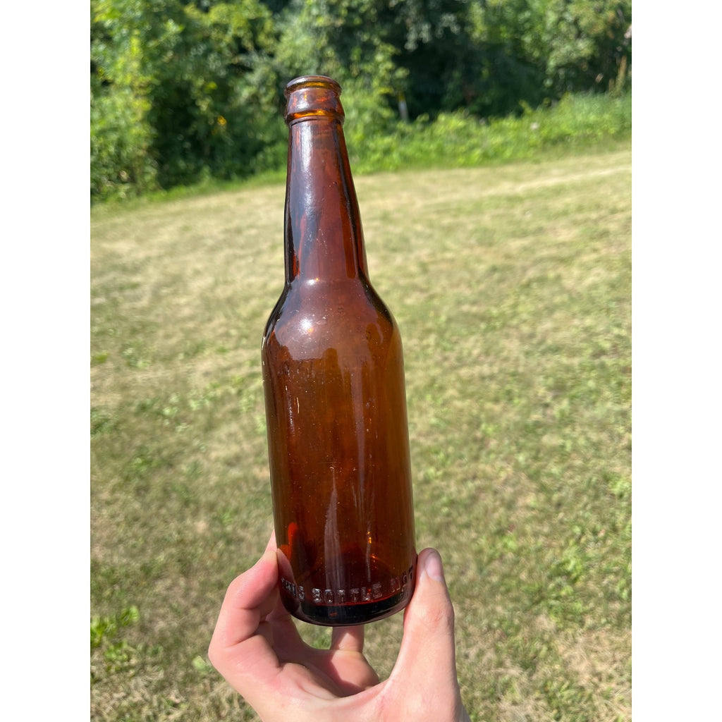 Vintage Grand Rapids Products Co. Amber Beer Bottle Michigan MI Mich.