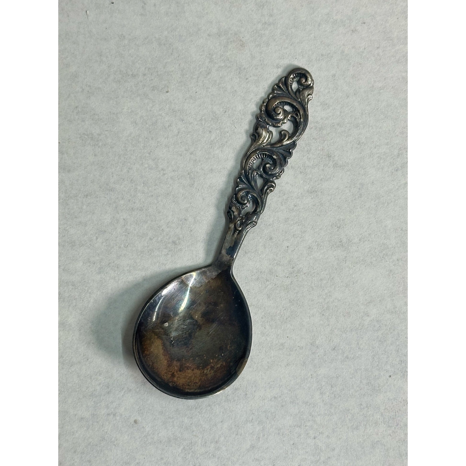 Vintage Norwegian Brodrene Mylius 830 Silver 4" Tea Caddy Spoon - 13.33 Grams