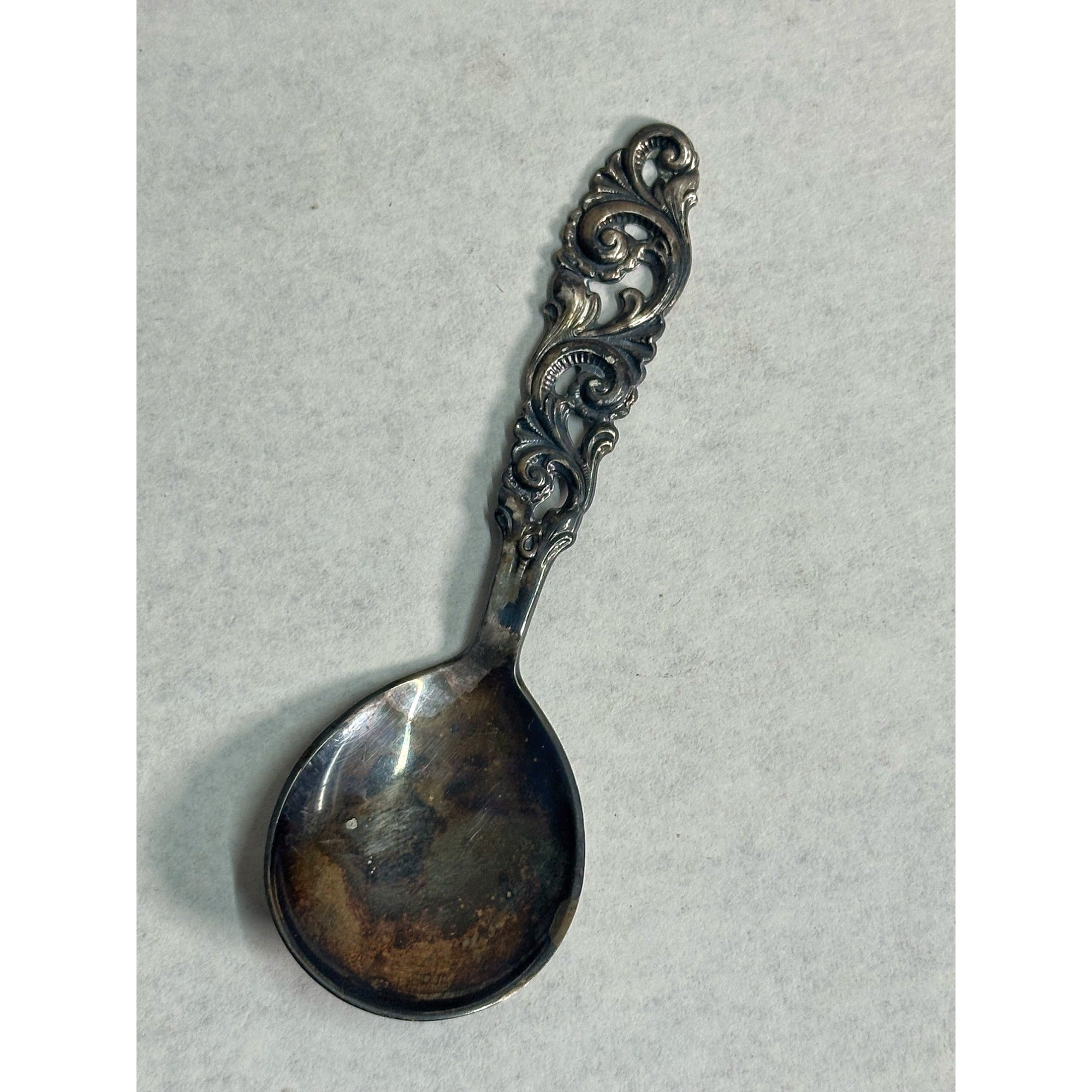Vintage Norwegian Brodrene Mylius 830 Silver 4" Tea Caddy Spoon - 13.33 Grams