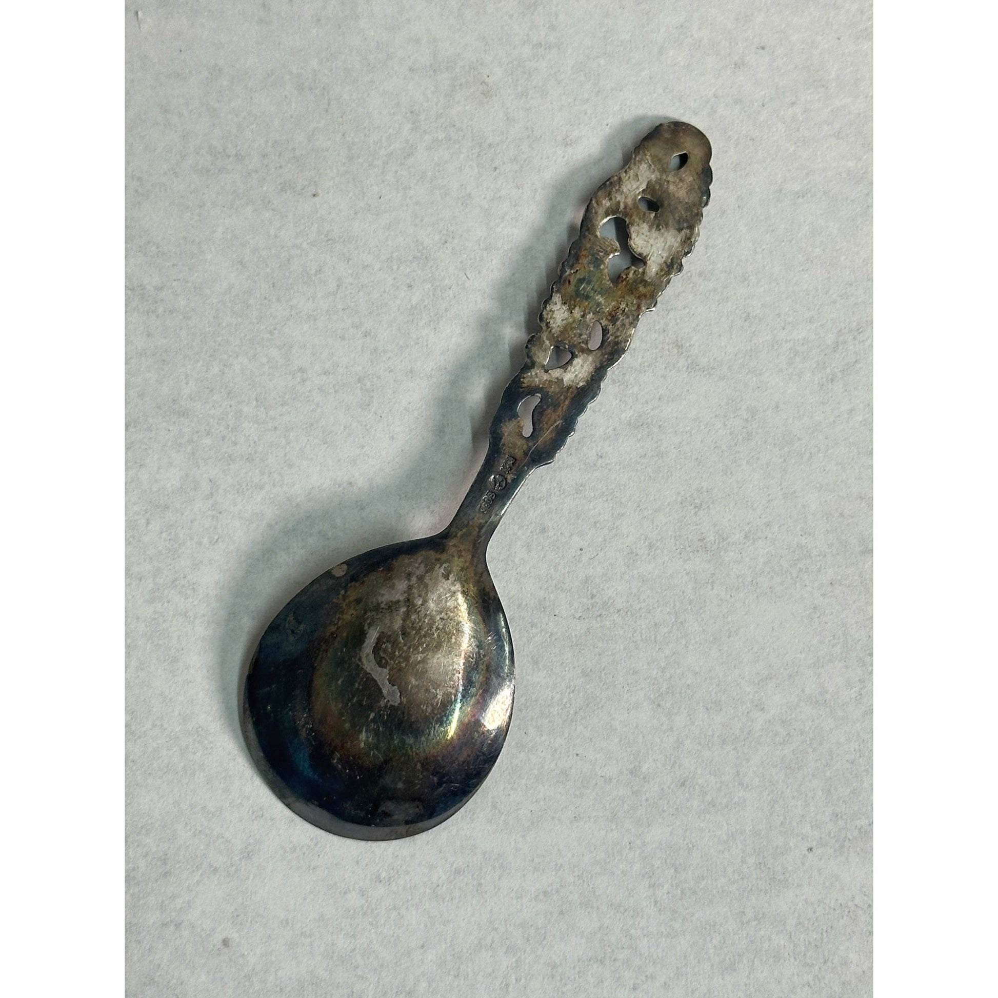 Vintage Norwegian Brodrene Mylius 830 Silver 4" Tea Caddy Spoon - 13.33 Grams