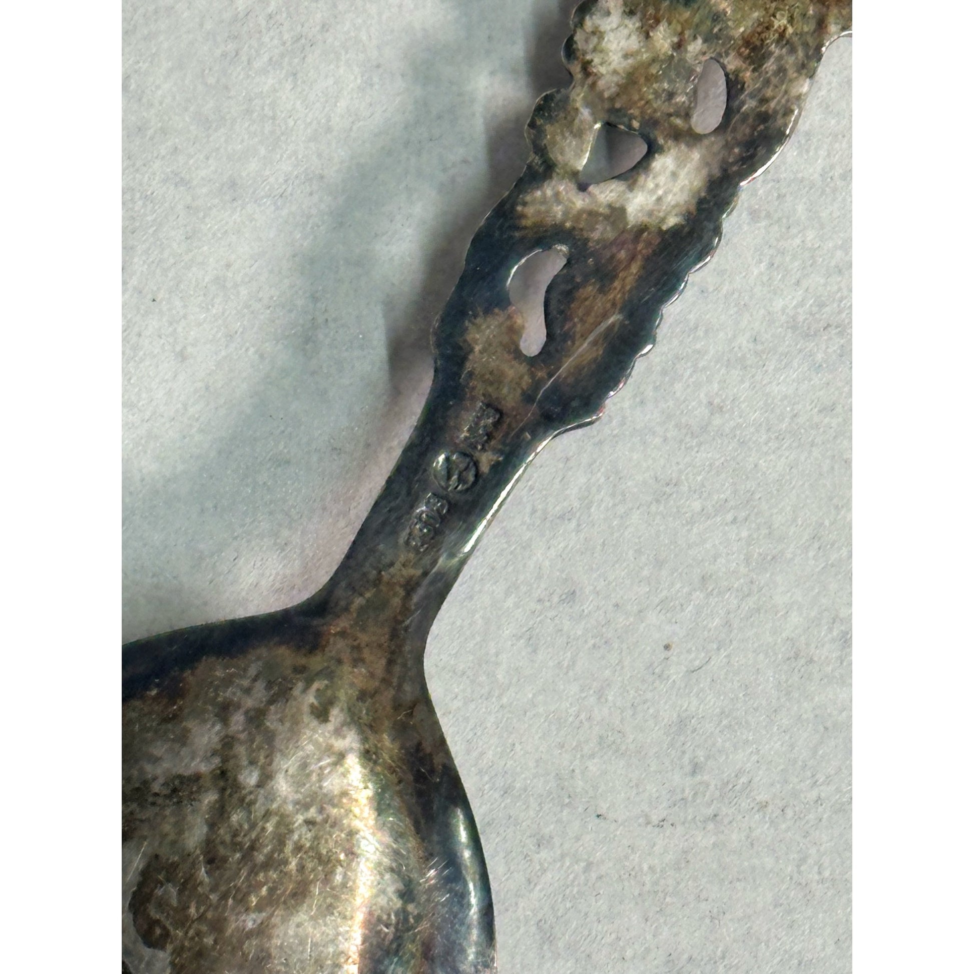 Vintage Norwegian Brodrene Mylius 830 Silver 4" Tea Caddy Spoon - 13.33 Grams