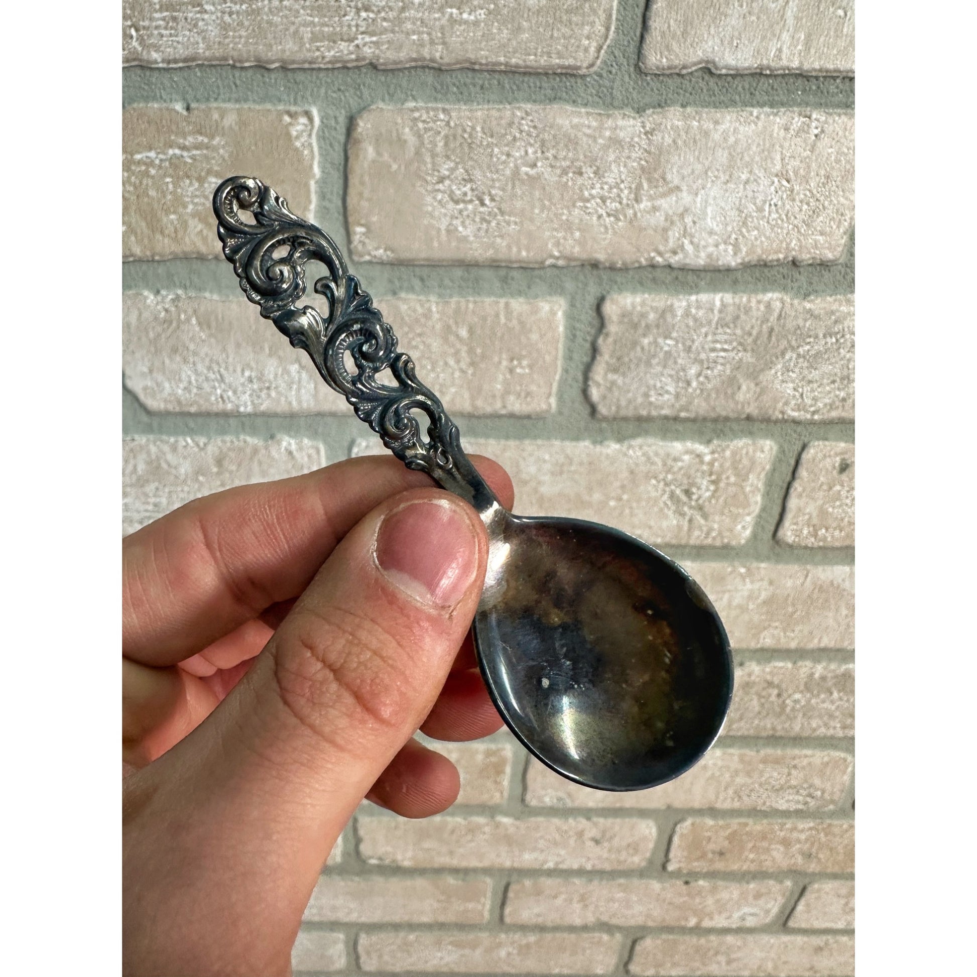 Vintage Norwegian Brodrene Mylius 830 Silver 4" Tea Caddy Spoon - 13.33 Grams