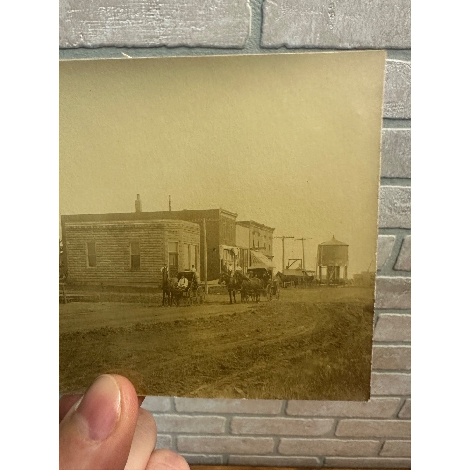 Coulter Iowa IA RPPC Postcard Main Street West Side Early 1900s Vintage