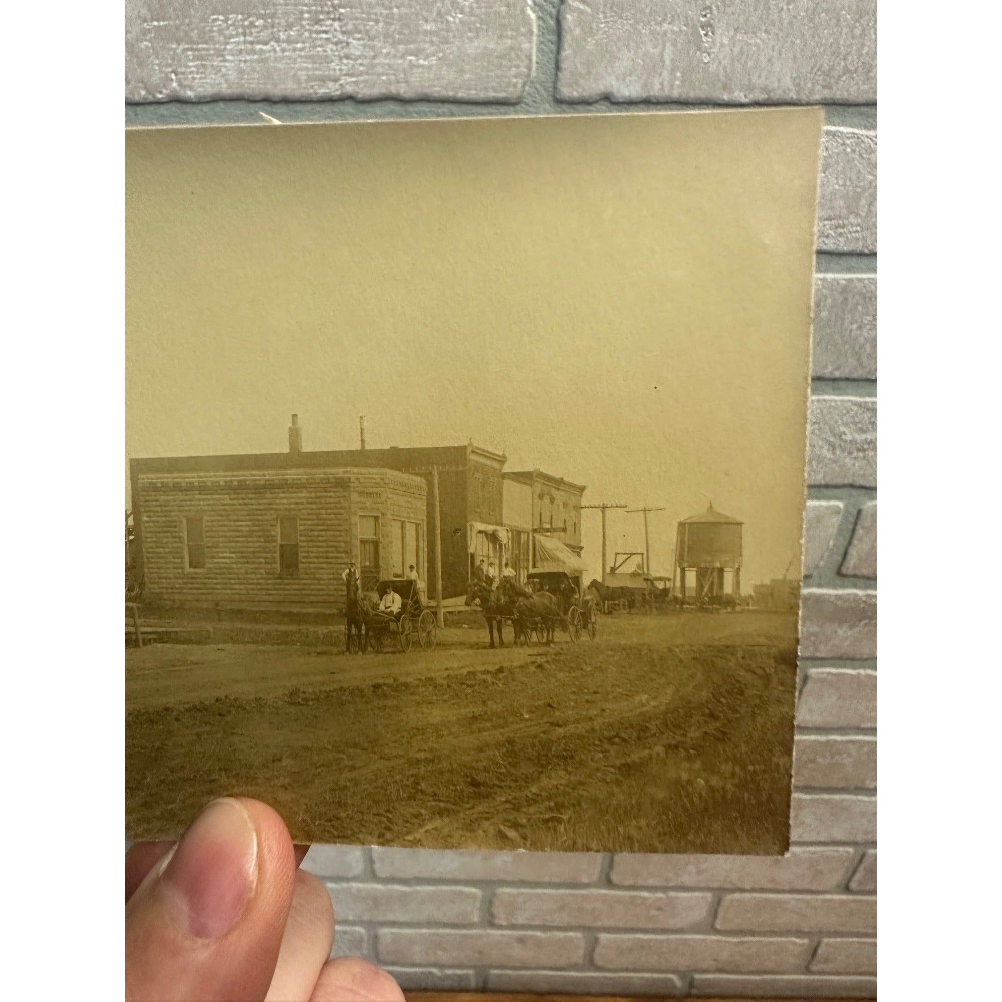 Coulter Iowa IA RPPC Postcard Main Street West Side Early 1900s Vintage