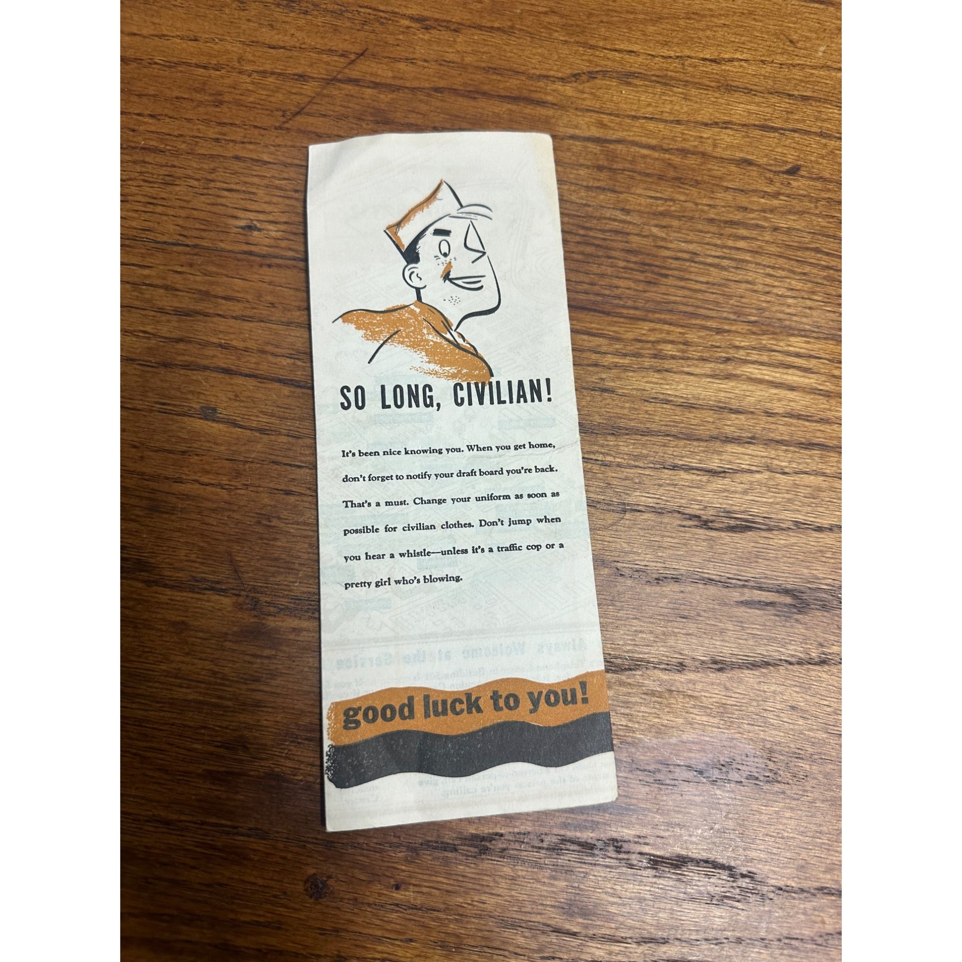 Vintage 1950s US Army Fort Sheridan Illinois Separation Center Soldier to Civilian Brochure