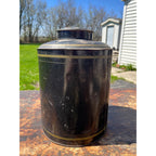Vintage Early 1900s "Tea" Tin Can Canister Country General Store Large Advertising