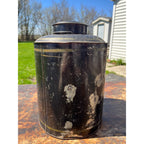 Vintage Early 1900s "Tea" Tin Can Canister Country General Store Large Advertising