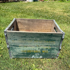 Vintage Springtime Beverages Springs Wooden Crate Box Sheboygan Wis Wisconsin