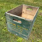 Vintage Springtime Beverages Springs Wooden Crate Box Sheboygan Wis Wisconsin