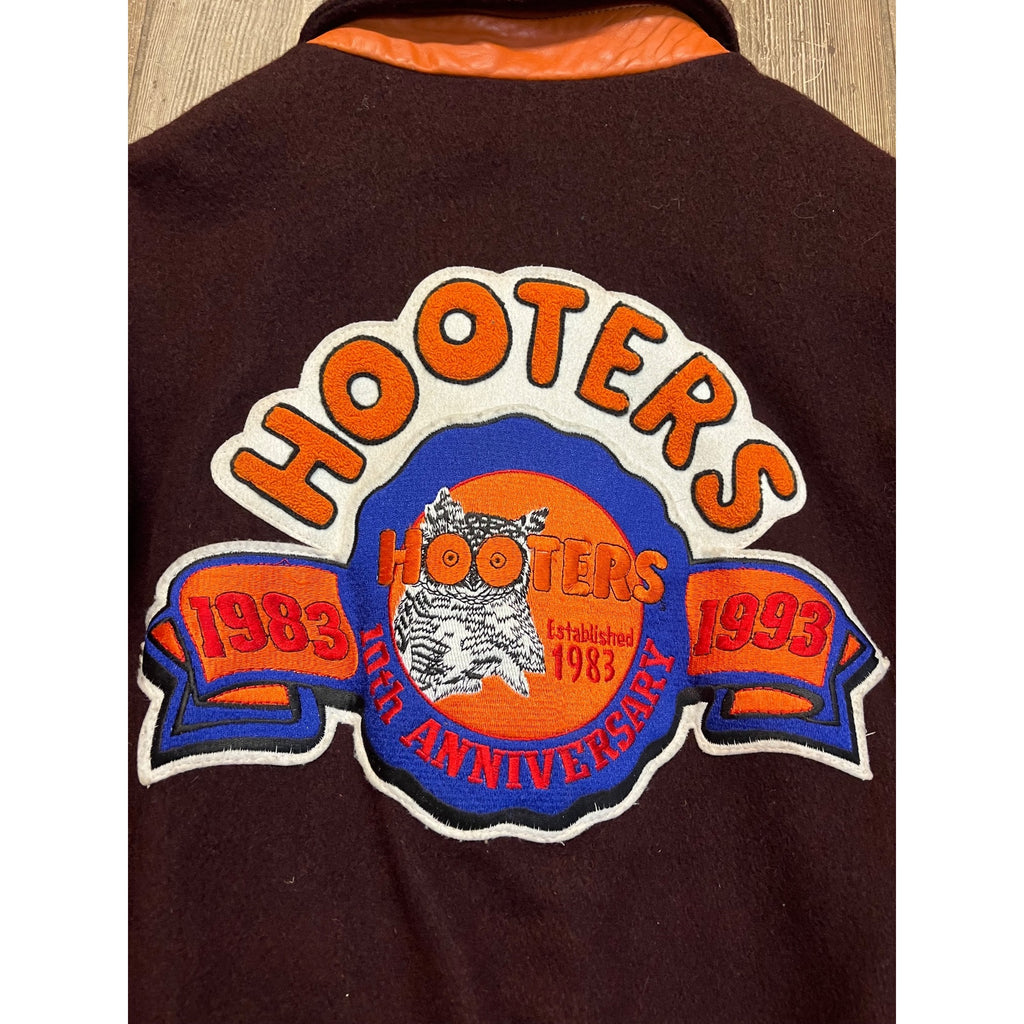 Vintage Hooters 10th Anniversary Varsity Lettermans Jacket Size L