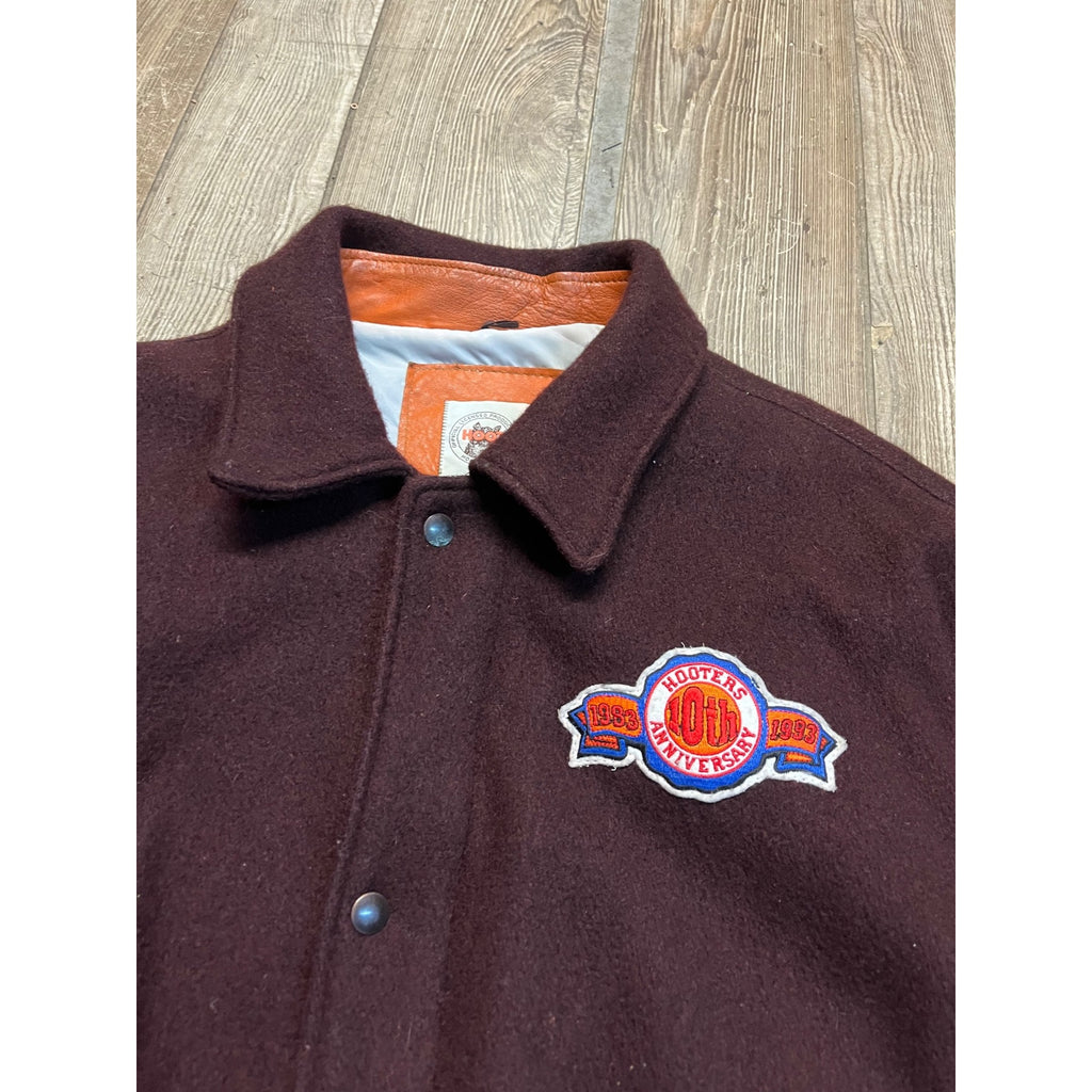 Vintage Hooters 10th Anniversary Varsity Lettermans Jacket Size L