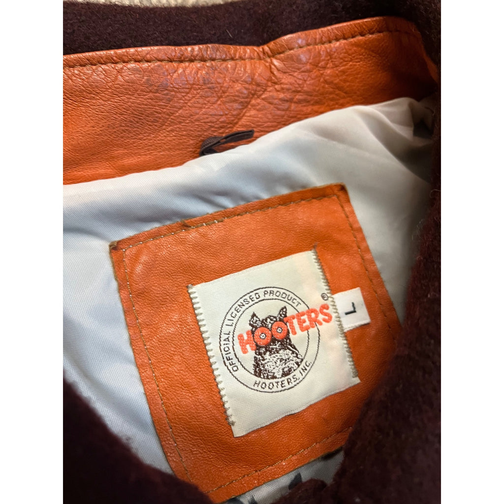 Vintage Hooters 10th Anniversary Varsity Lettermans Jacket Size L