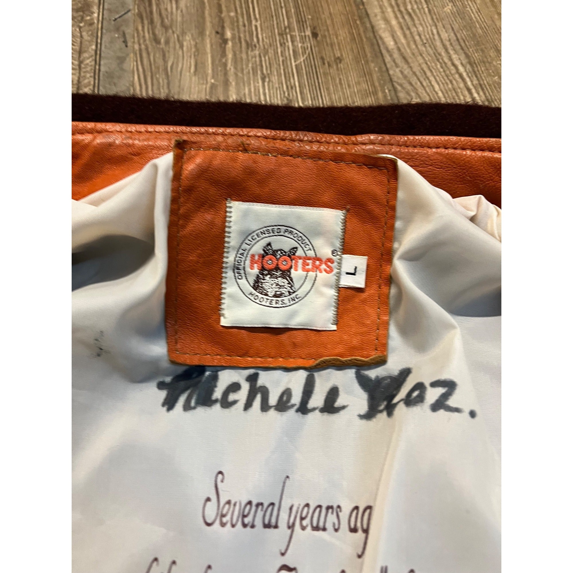 Vintage Hooters 10th Anniversary Varsity Lettermans Jacket Size L