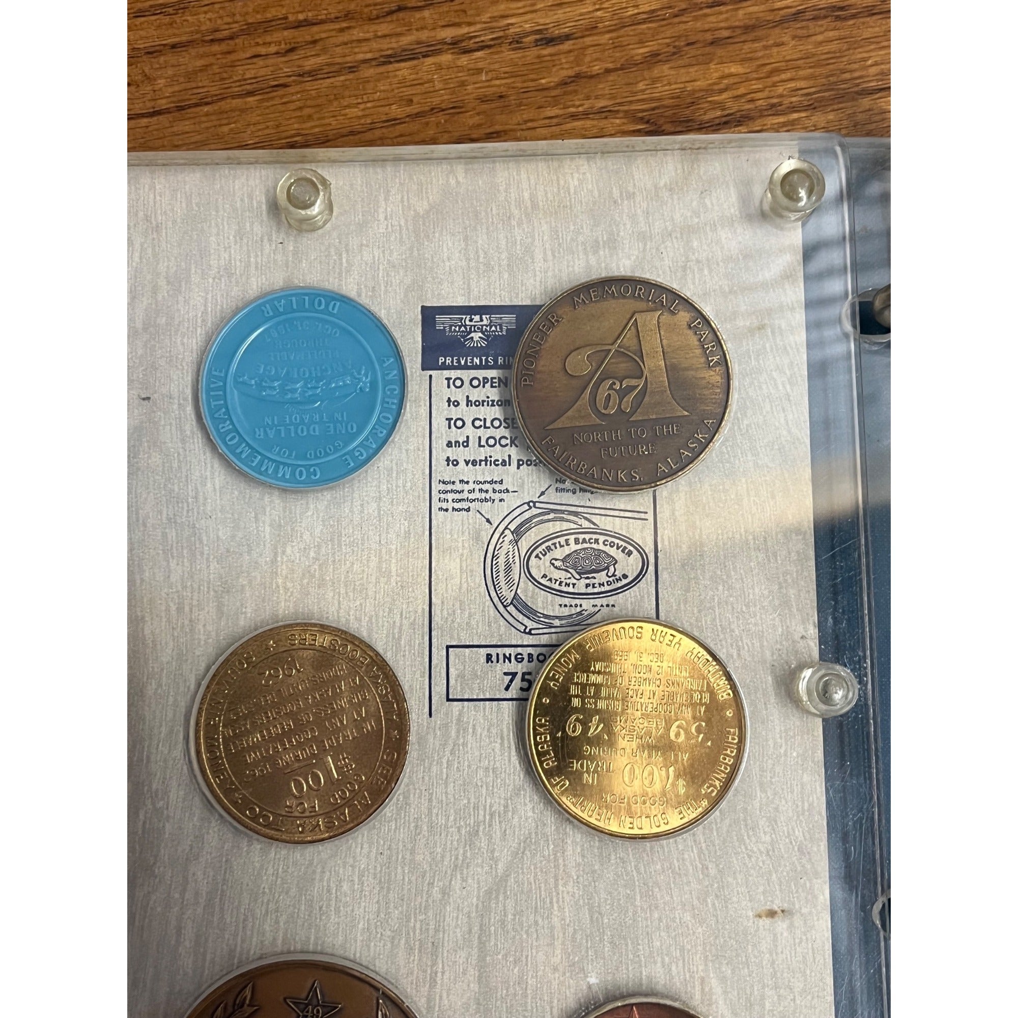 Huge Lot Alaska Centennial Trade Commemorative Tokens Coins Alaskan Gold Rush Olympics