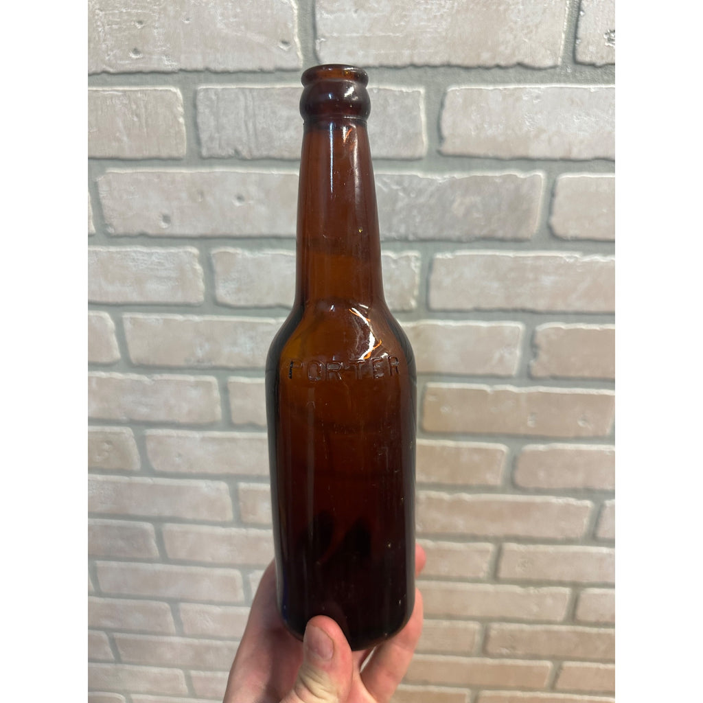 Porter's Beer Bottle Joliet, ILL. IL. Crown Top Amber or Brown 12 Oz. Bottle
