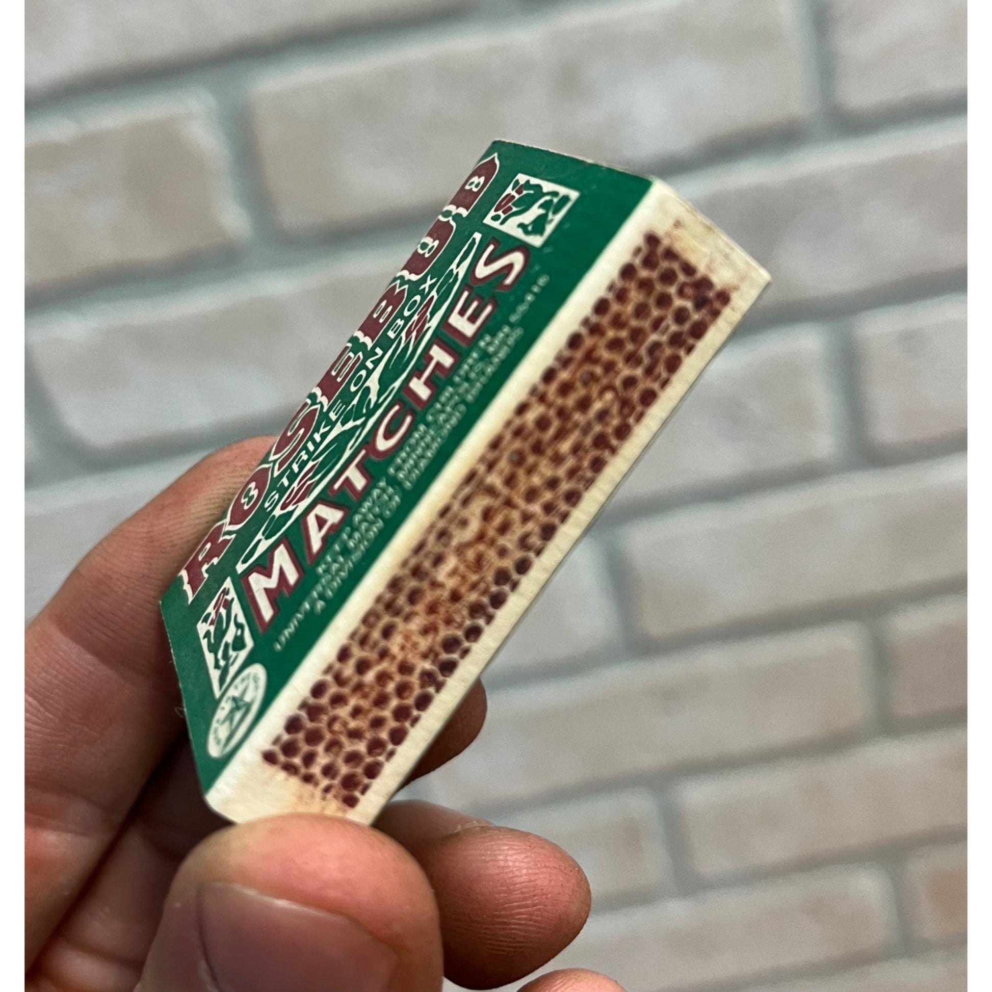 Vintage Rosebud Matches Match Box - Empty - Diamond Brand 1970s