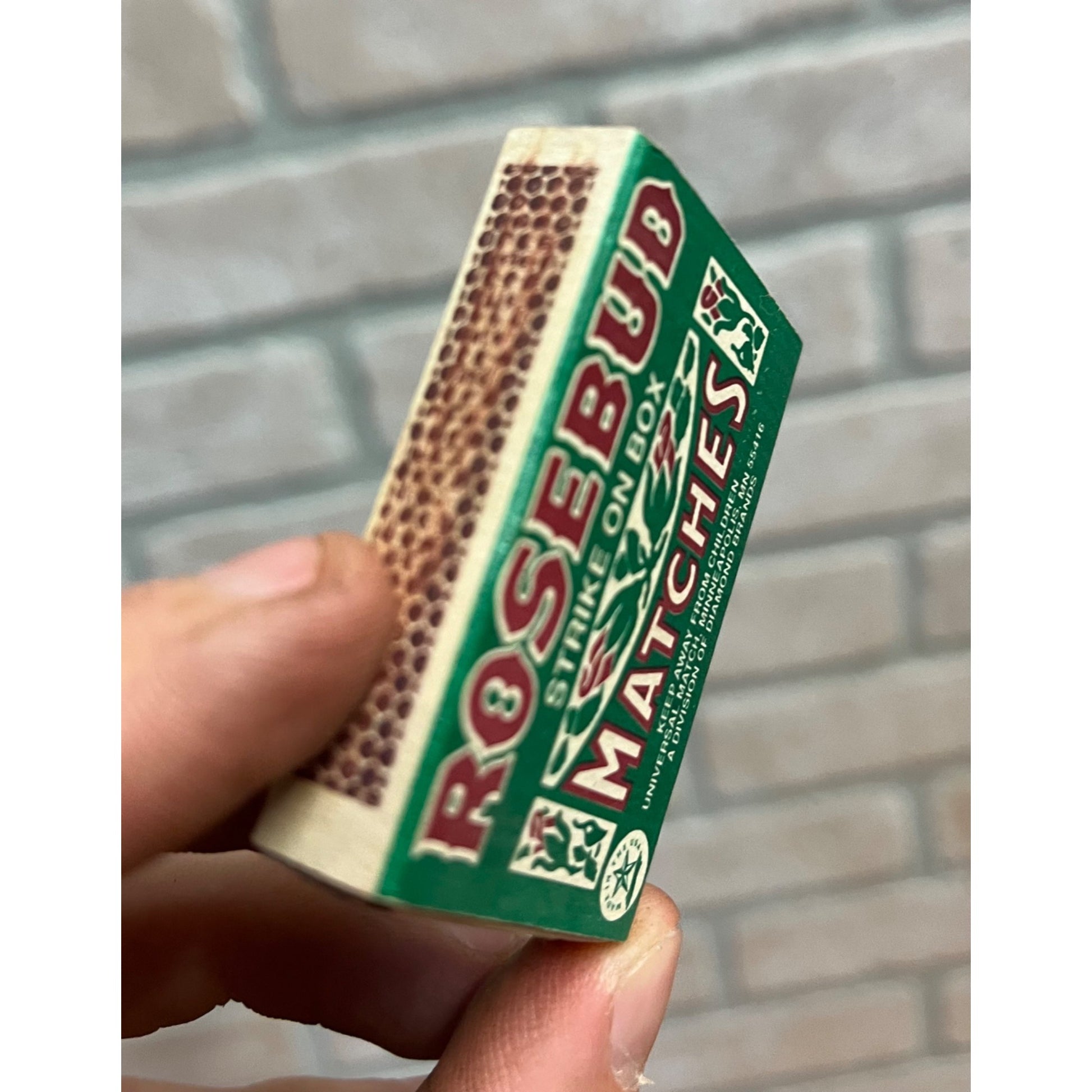 Vintage Rosebud Matches Match Box - Empty - Diamond Brand 1970s