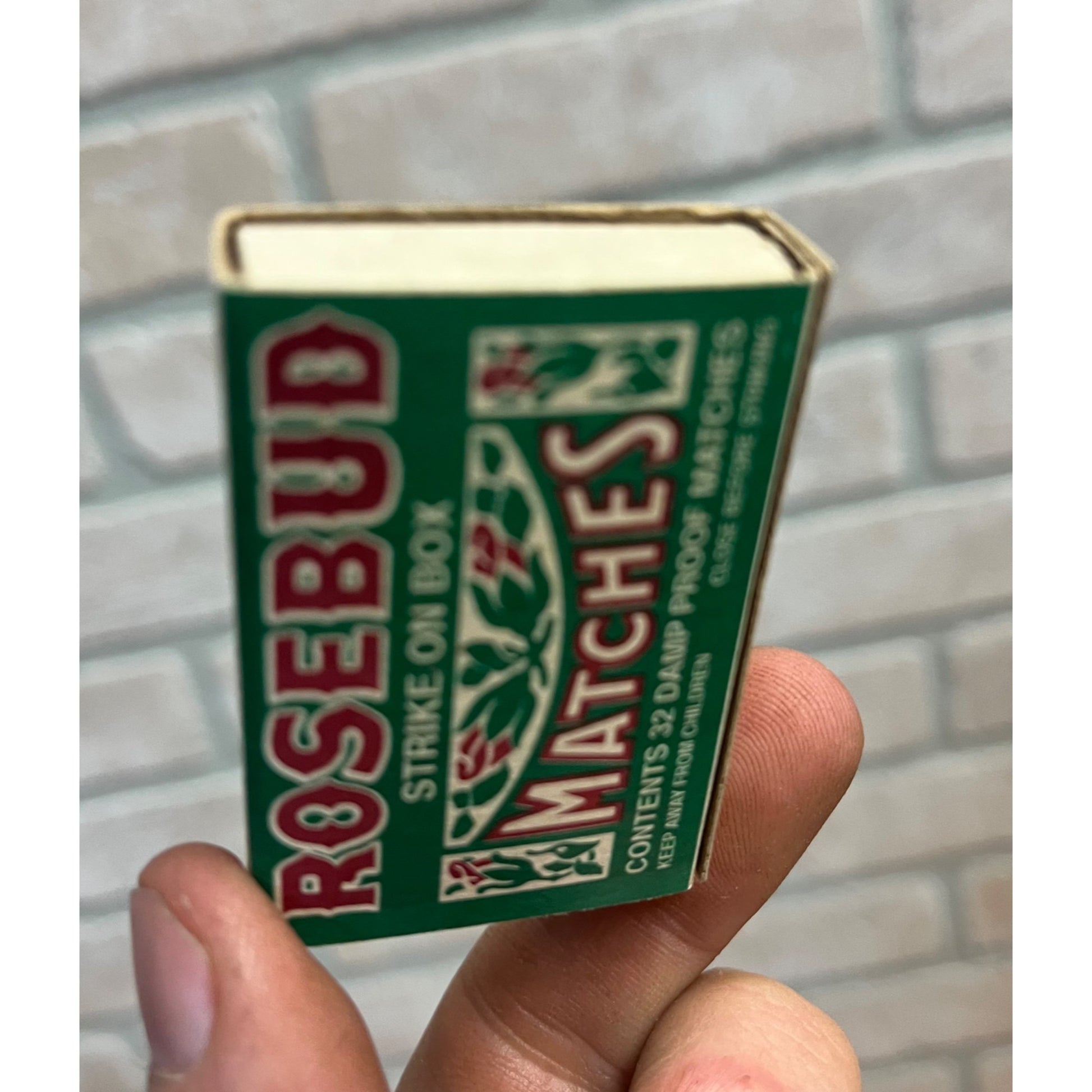 Vintage Rosebud Matches Match Box - Empty - Diamond Brand 1970s