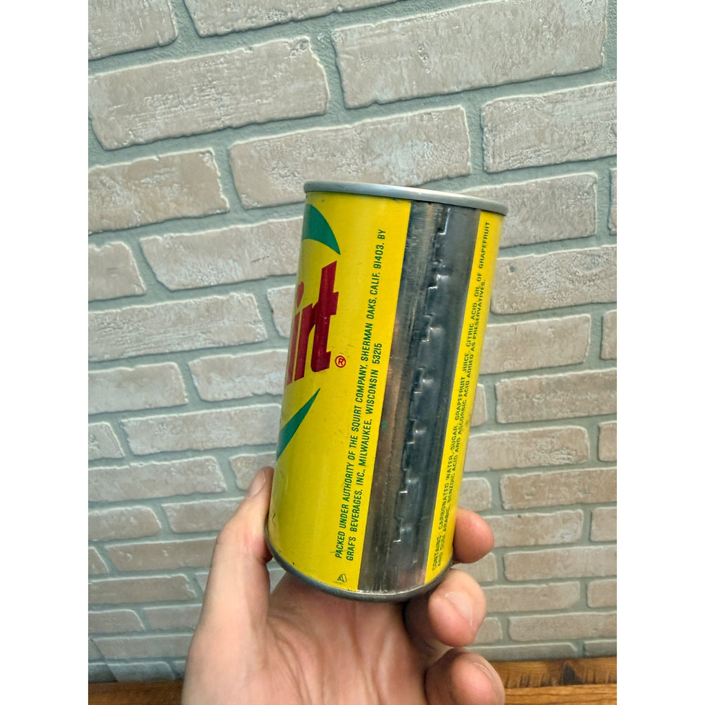 Vintage Squirt Soda Can GRAFS Beverages Milwaukee, WI.