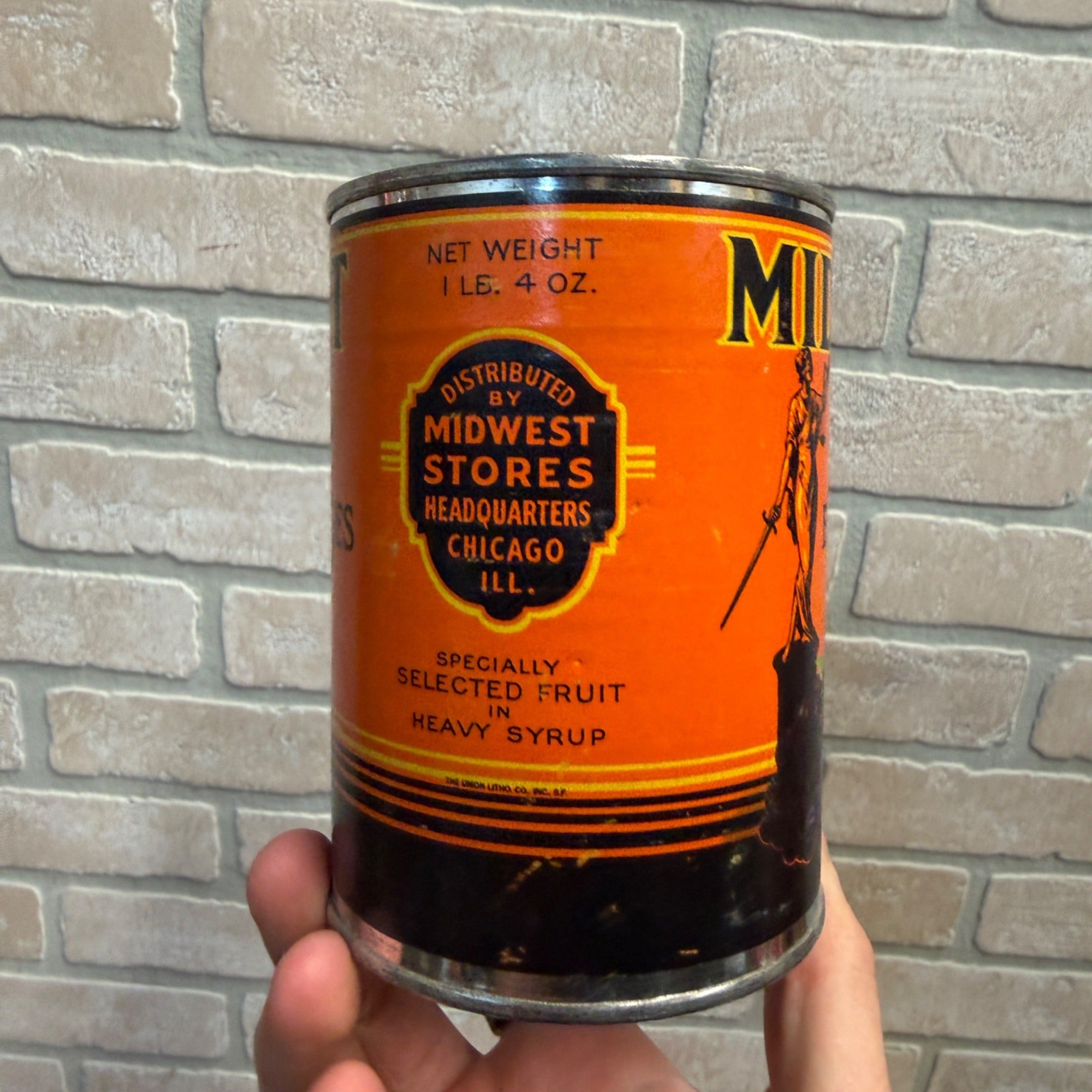 Vintage Midwest Blackberries Kitchen Decor Tin Can Label