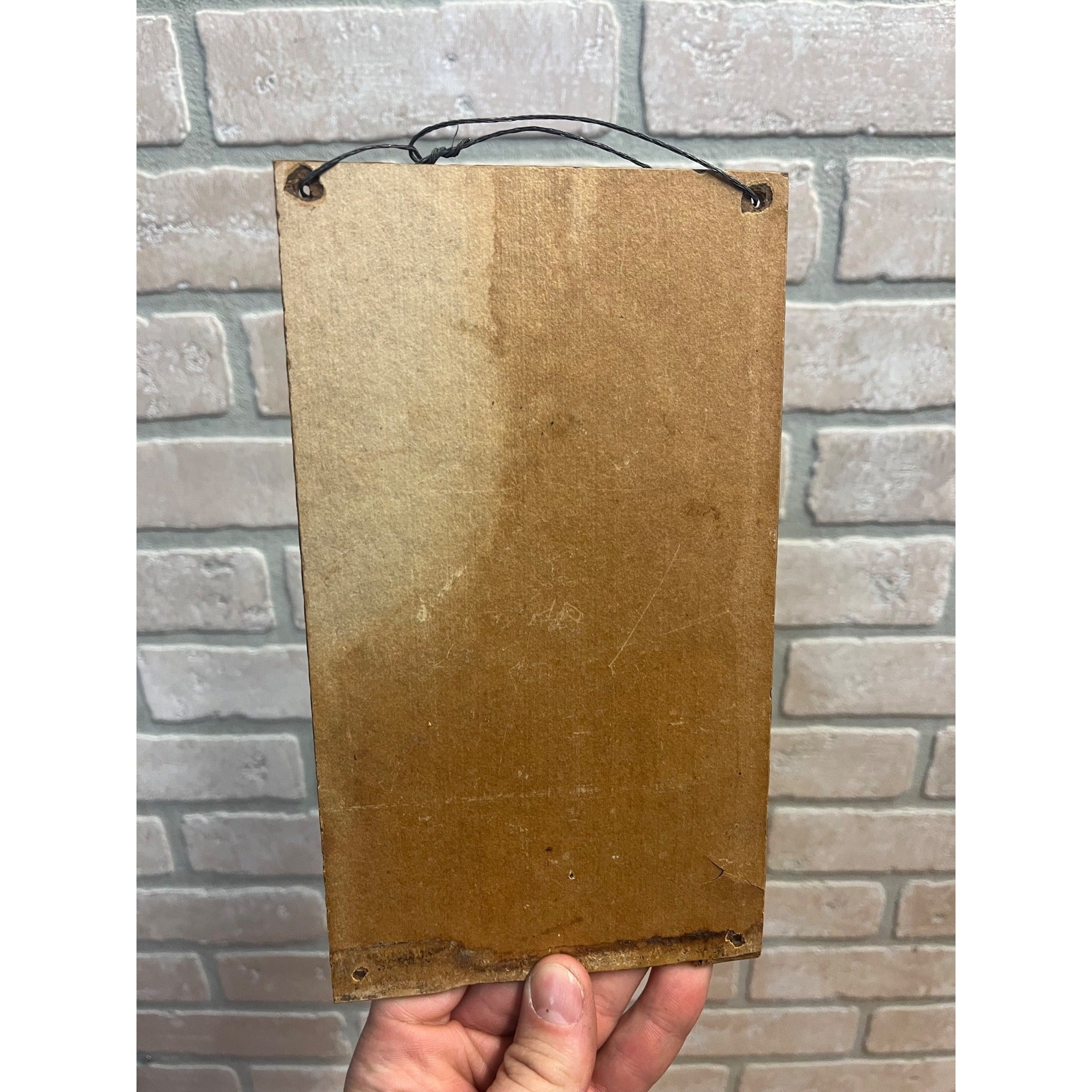 Vintage 1940s Snow Crop Frozen Juice Masonite Advertising Sign Grocery Store