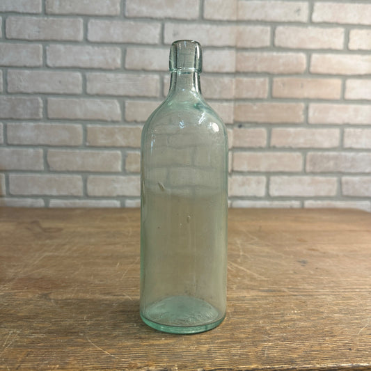 Antique DR S.B.H. & CO. AQUA GLASS MEDICINE BOTTLE Peruna 9.5" Tall 1880-1890