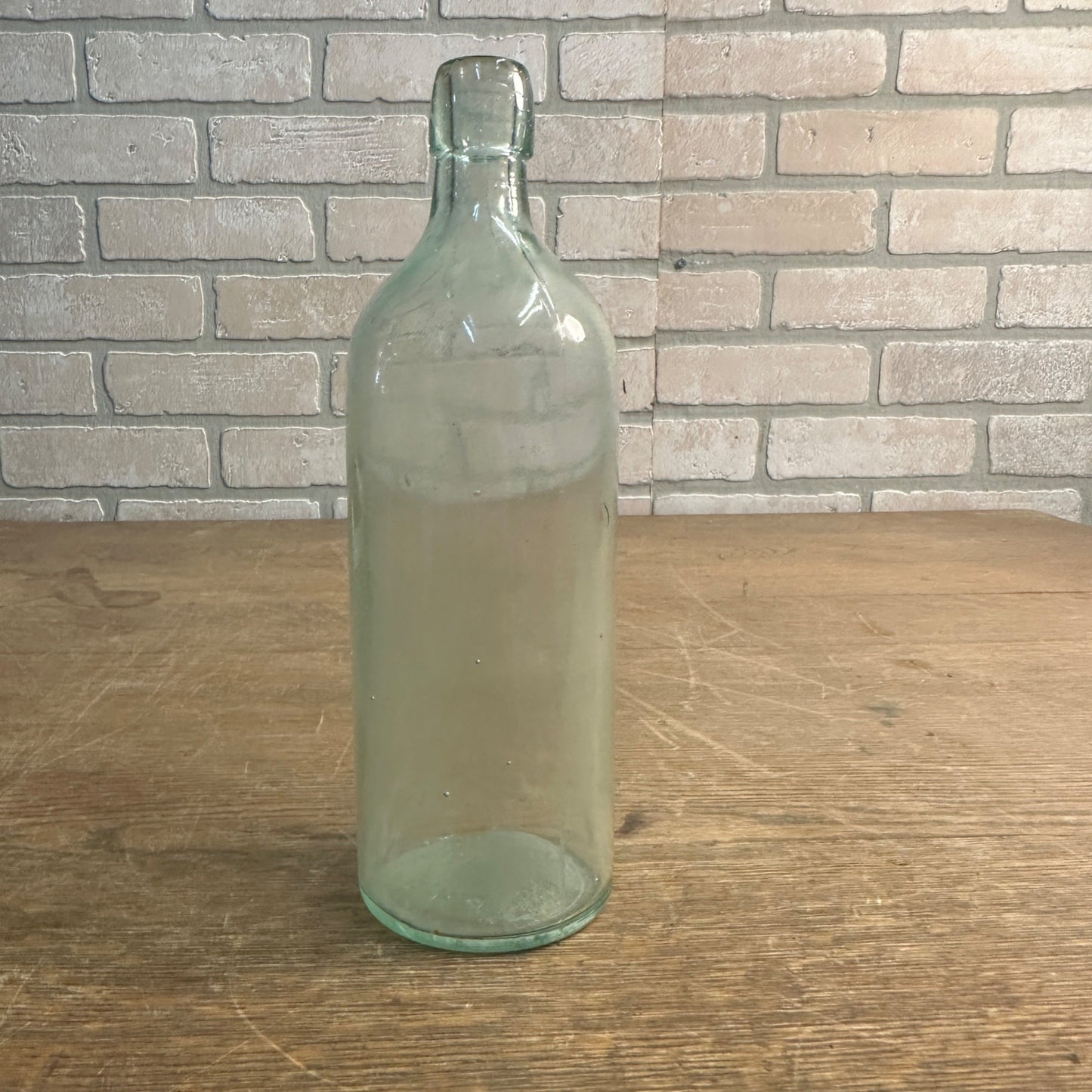 Antique DR S.B.H. & CO. AQUA GLASS MEDICINE BOTTLE Peruna 9.5" Tall 1880-1890