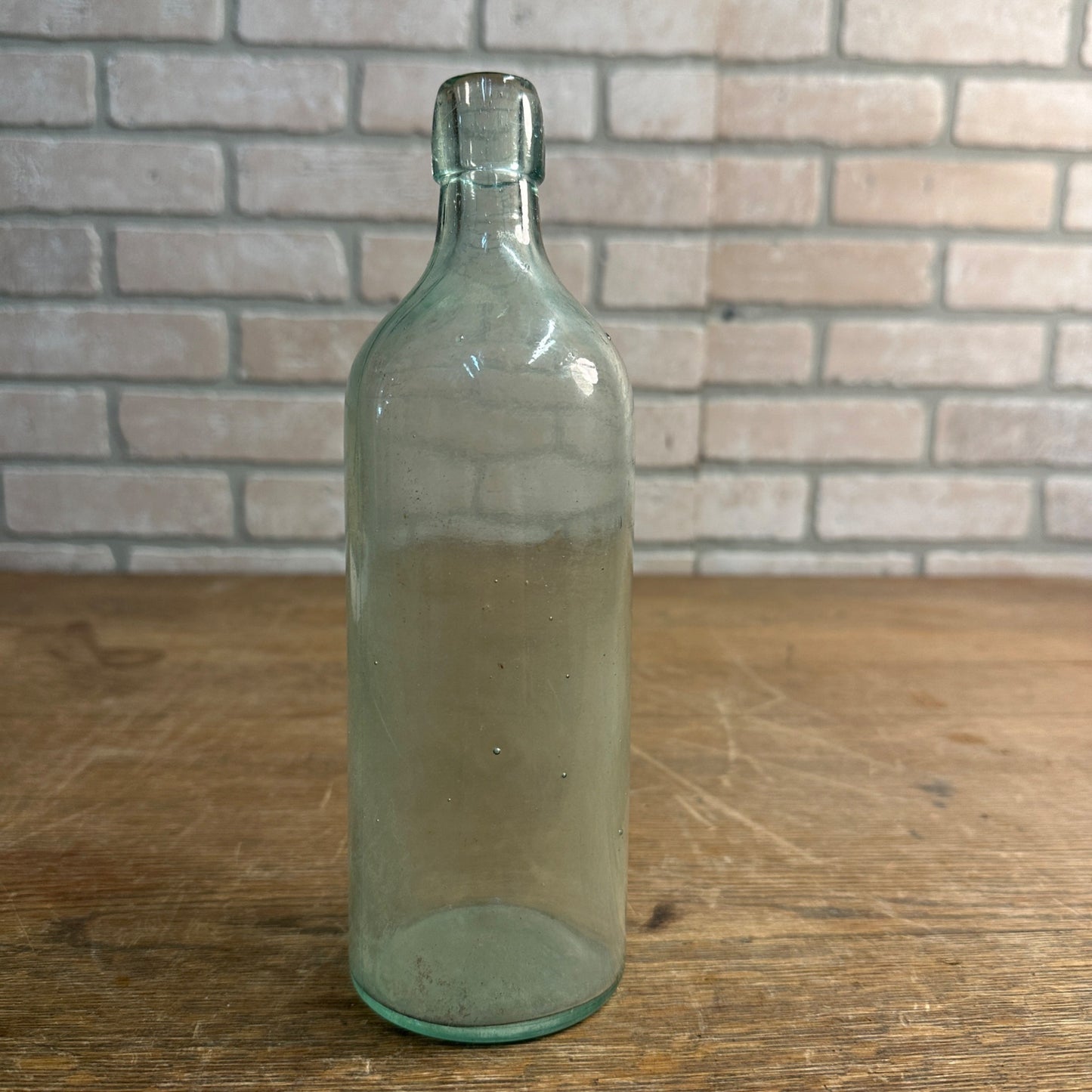 Antique DR S.B.H. & CO. AQUA GLASS MEDICINE BOTTLE Peruna 9.5" Tall 1880-1890