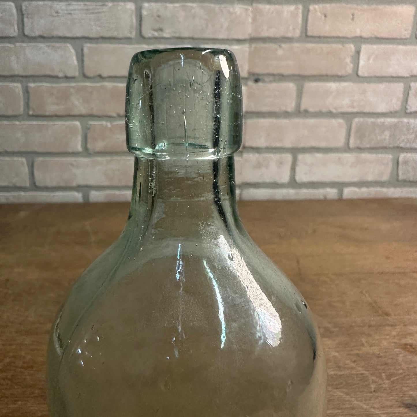 Antique DR S.B.H. & CO. AQUA GLASS MEDICINE BOTTLE Peruna 9.5" Tall 1880-1890