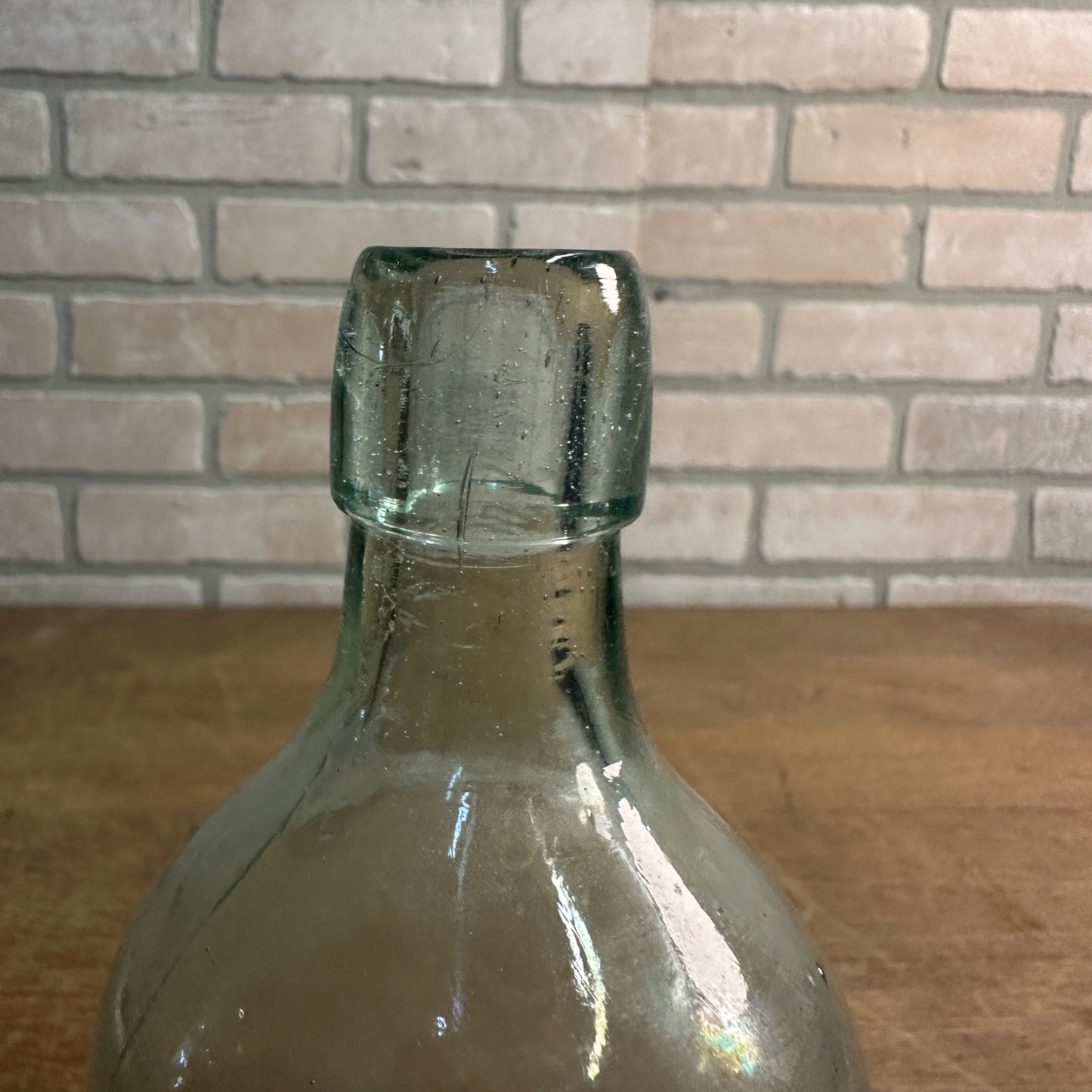 Antique DR S.B.H. & CO. AQUA GLASS MEDICINE BOTTLE Peruna 9.5" Tall 1880-1890