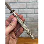 Antique Advertising Letter Opener Prudential Life Insurance Ornate Steel Metal