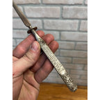 Antique Advertising Letter Opener Prudential Life Insurance Ornate Steel Metal