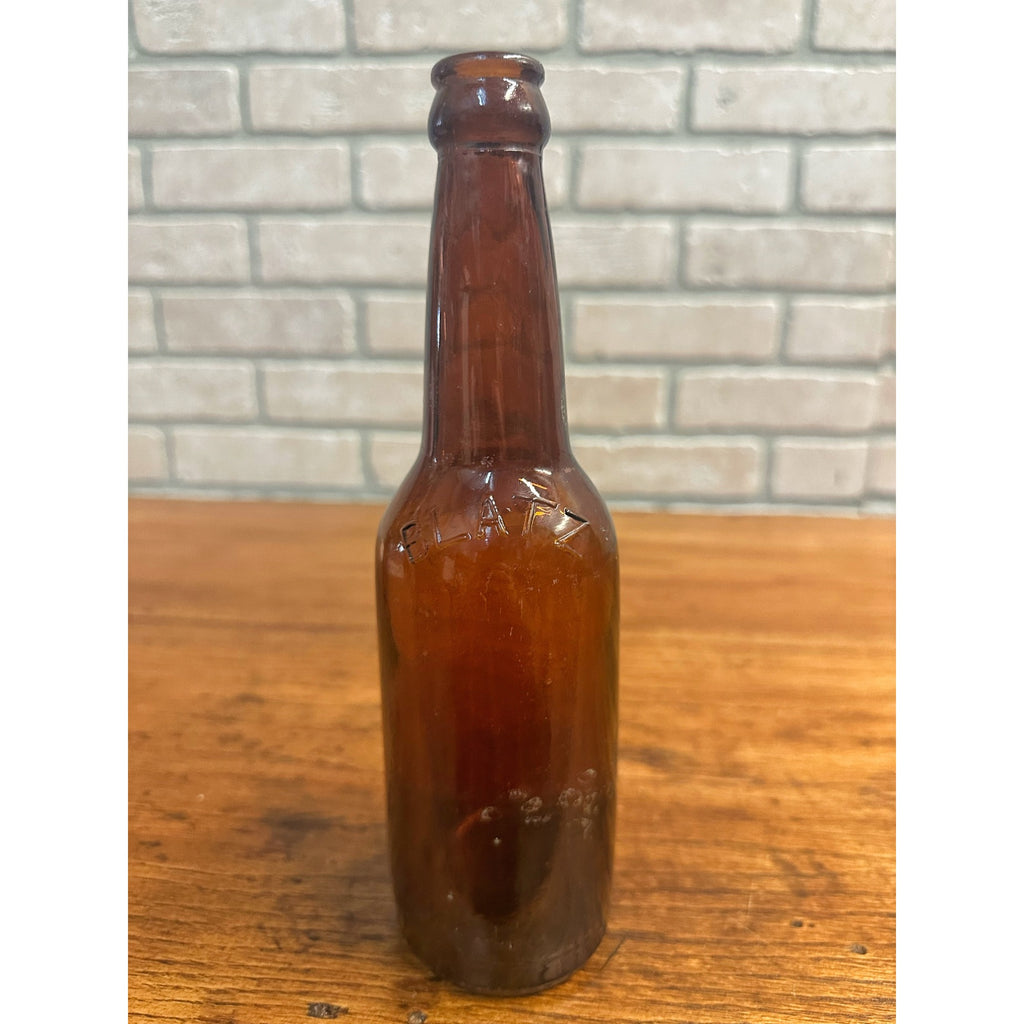 Vintage Blatz Brewing Co. Beer Bottle 12oz Amber Brown Embossed Milwaukee WI