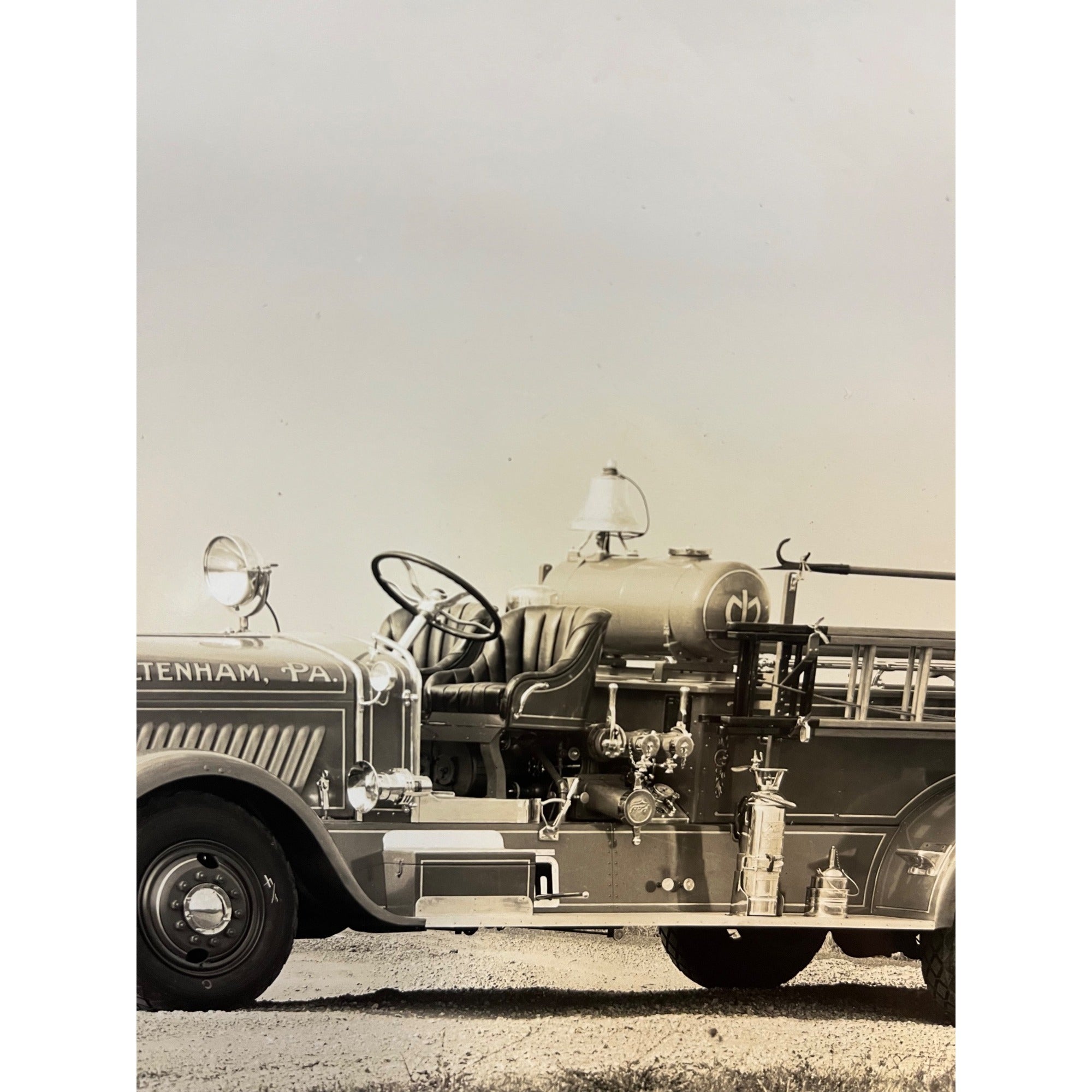 Vintage Original Mack Type 90 Fire Truck Promo Factory Photo Cheltenham, PA