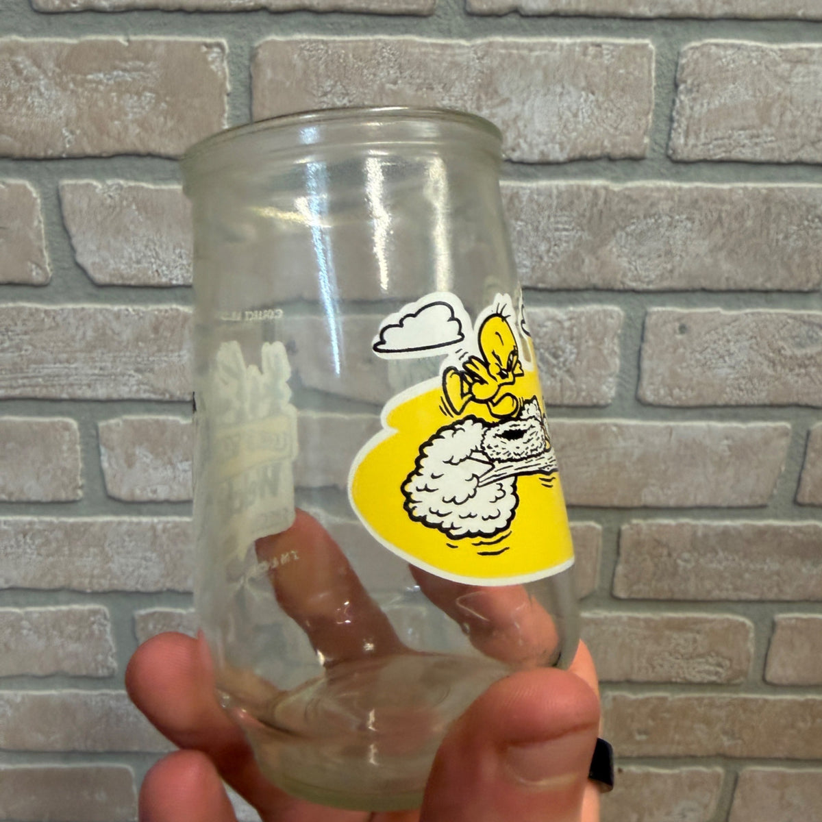 1995 Welch's Looney Tunes Glass Special Edition Taz Bird