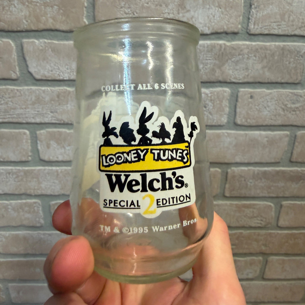 1995 Welch's Looney Tunes Glass Special Edition Taz Bird