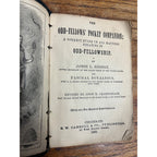 ODD FELLOWS Pocket Companion Guide 1869 Leather Cover Book