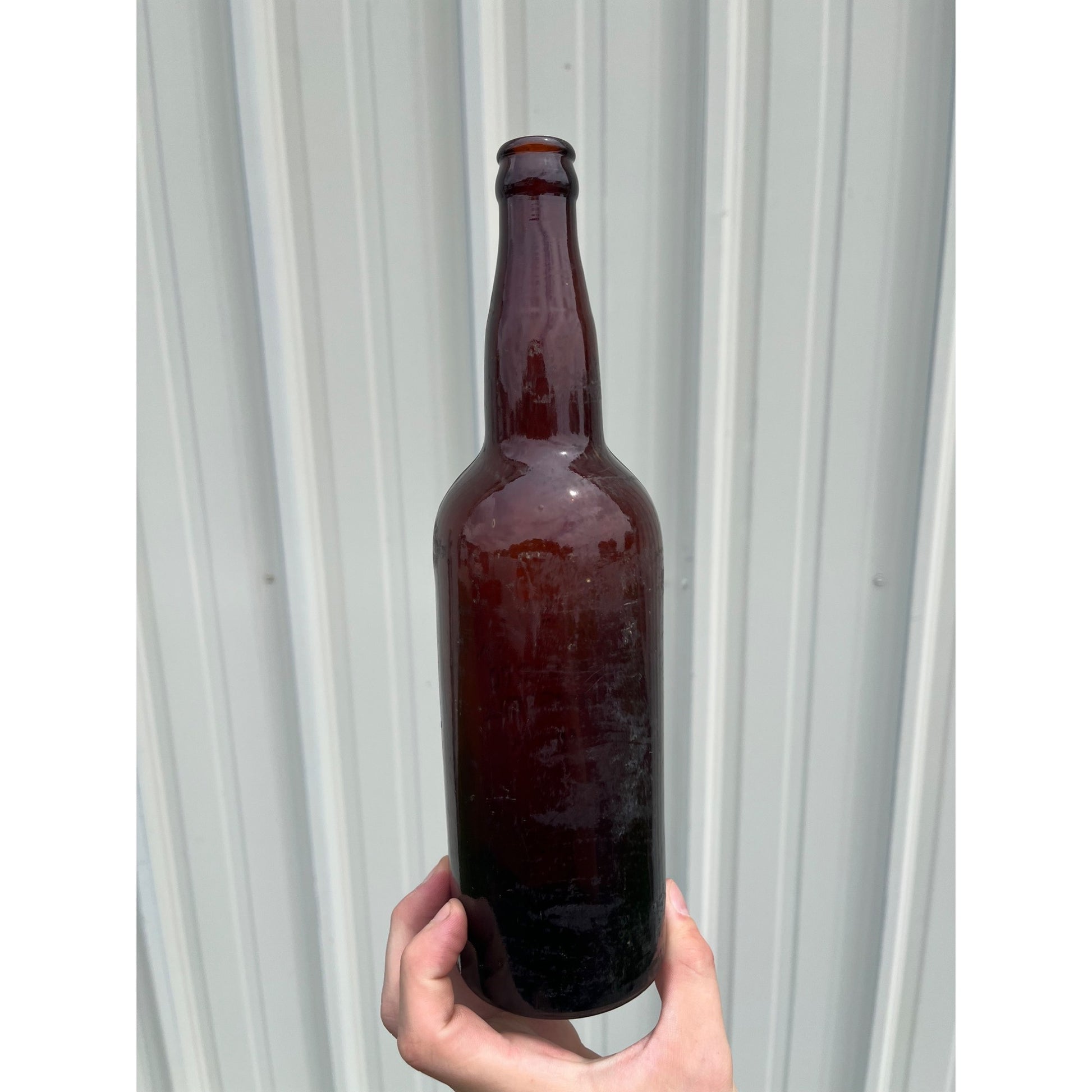 SCARCE c1900 Manistique Brewing Co. Michigan Amber Beer Bottle Quart