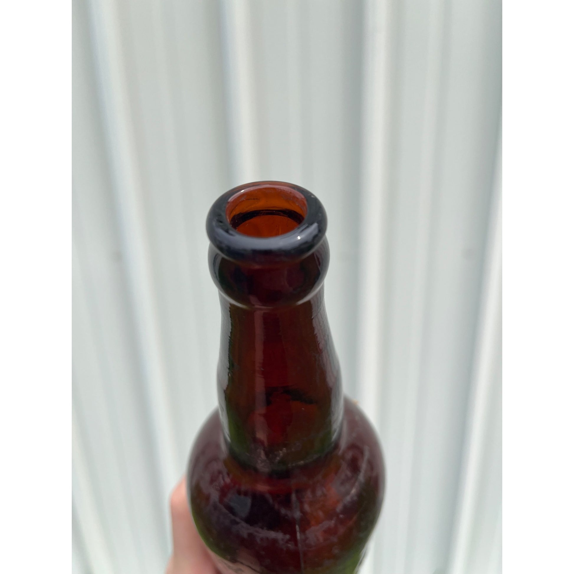 SCARCE c1900 Manistique Brewing Co. Michigan Amber Beer Bottle Quart