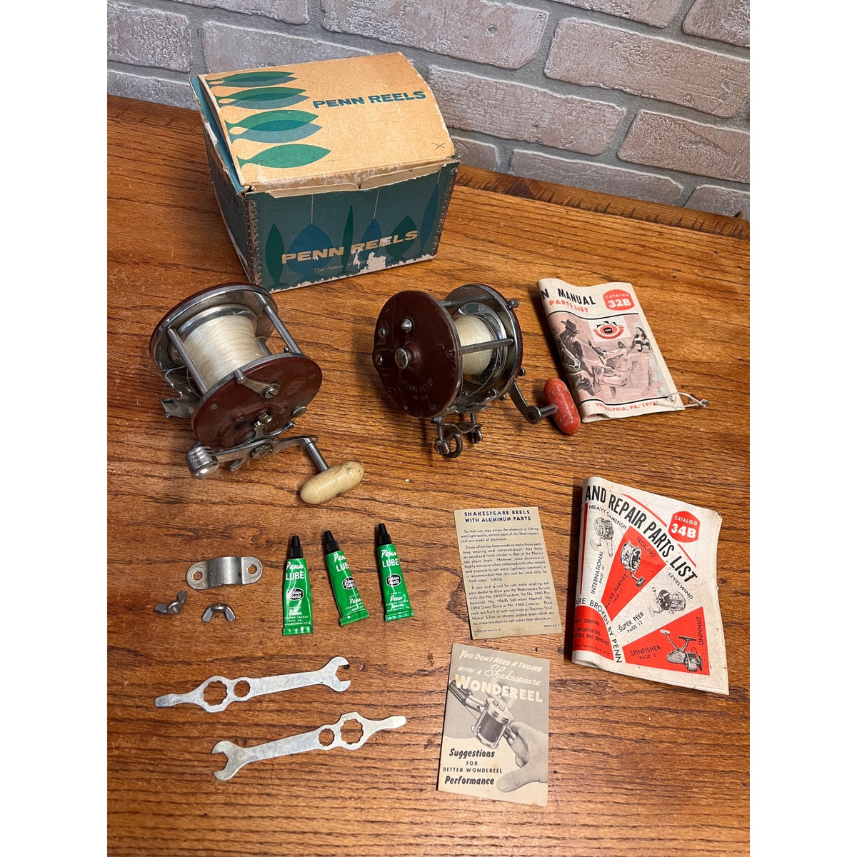 Penn Peer No. 309 Level Wind Fishing Reel Saltwater Freshwater - Pair Lot (2)