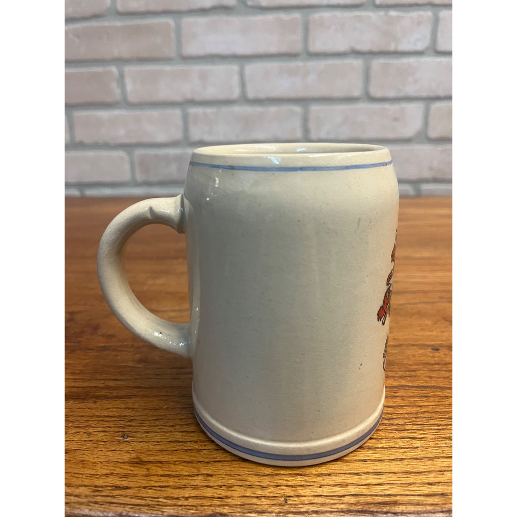 Vintage Heavy Becks Bier Beer Stein Stoneware Mug Cup German - 0.5 Liter Gerz