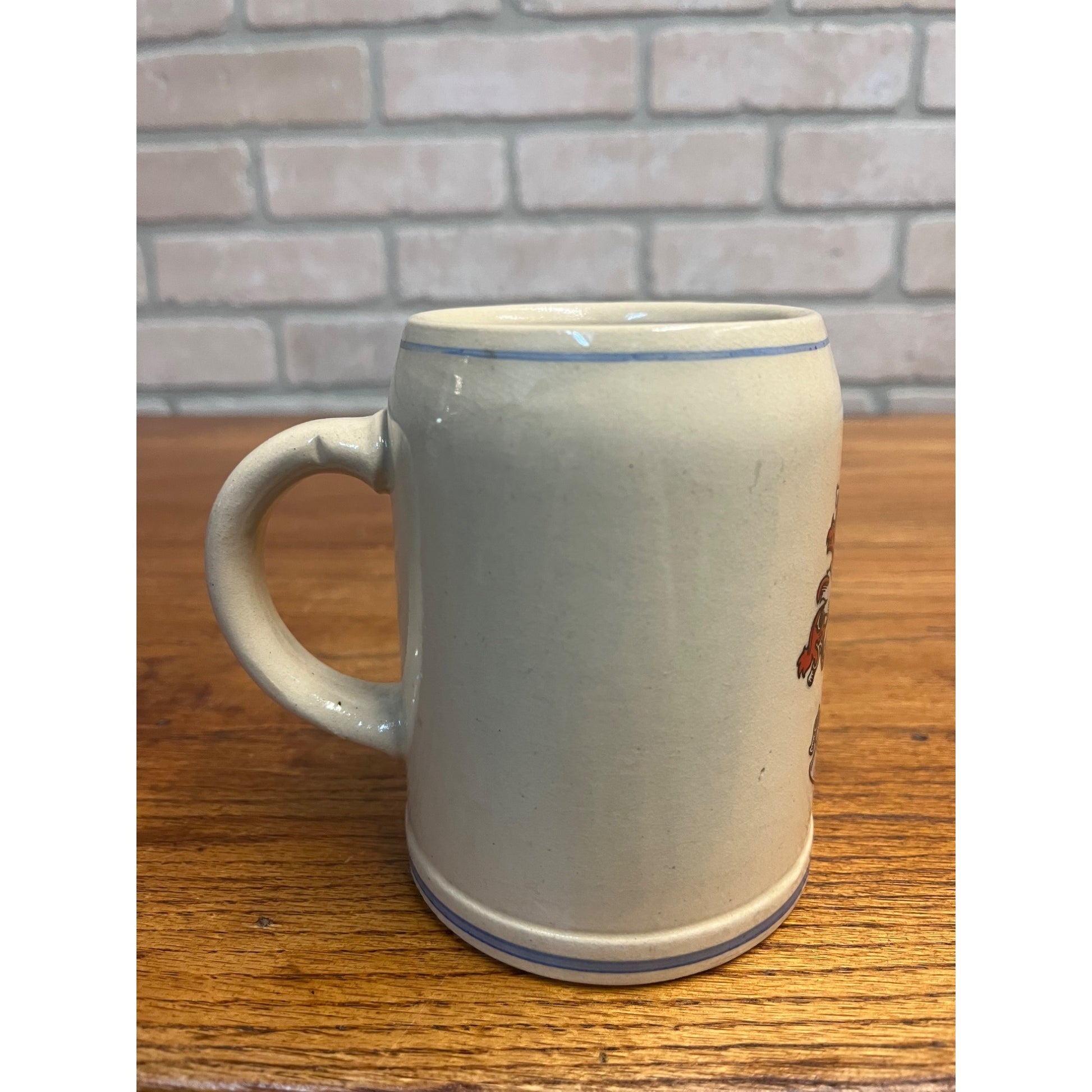 Vintage Heavy Becks Bier Beer Stein Stoneware Mug Cup German - 0.5 Liter Gerz